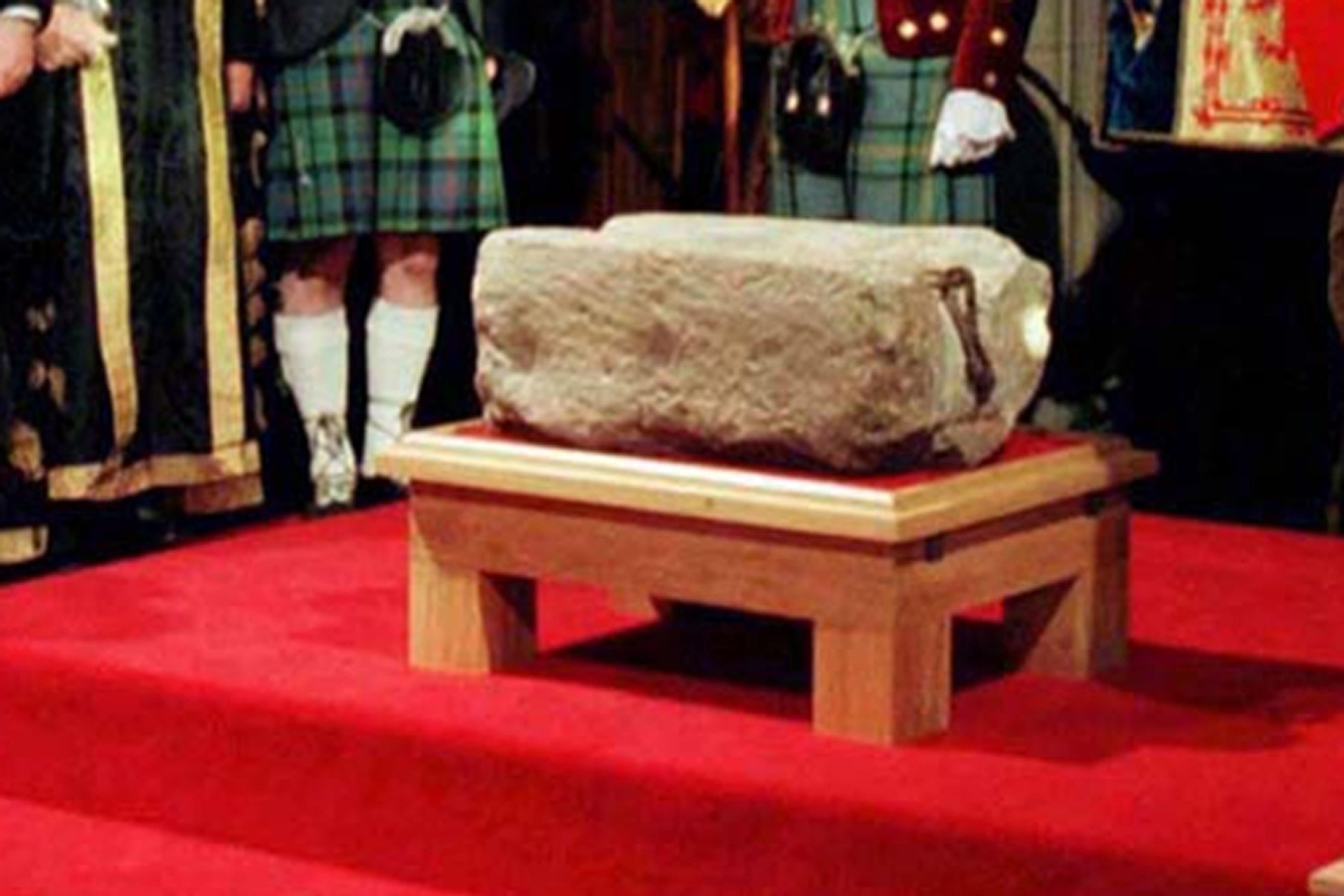 The Stone of Destiny in the Great Hall in Edinburgh Castle (PA)