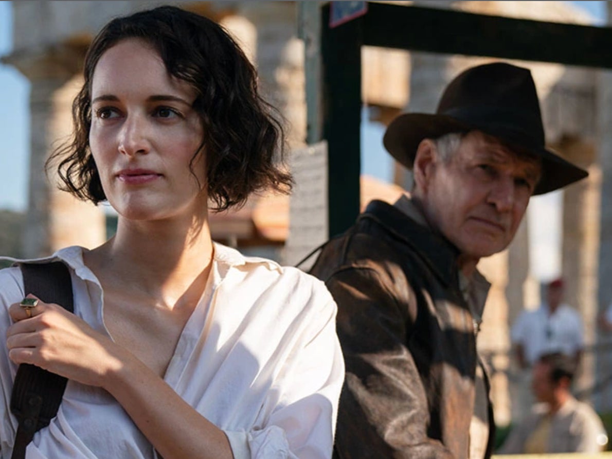 Phoebe Waller-Bridge and Harrison Ford in ‘Indiana Jones and the Dial of Destiny’