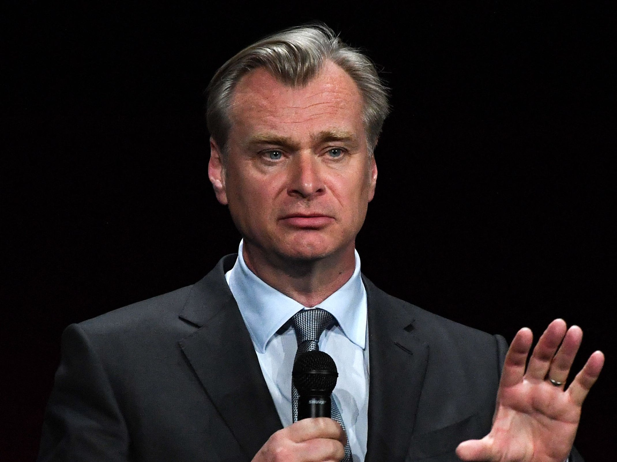 ‘Oppenheimer’ director Christopher Nolan at CinemaCon in Las Vegas