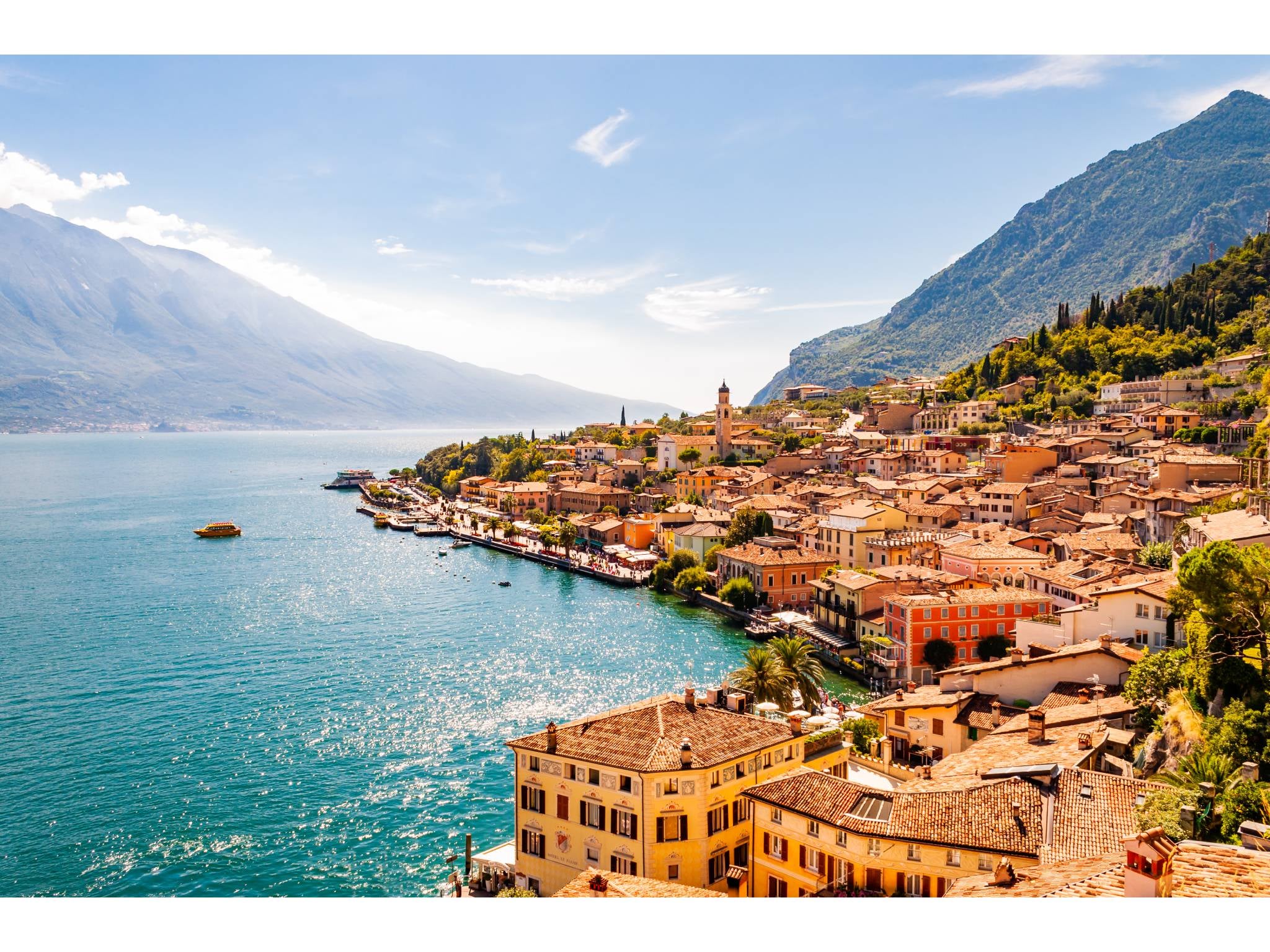 Limone looks out onto Lake Garda