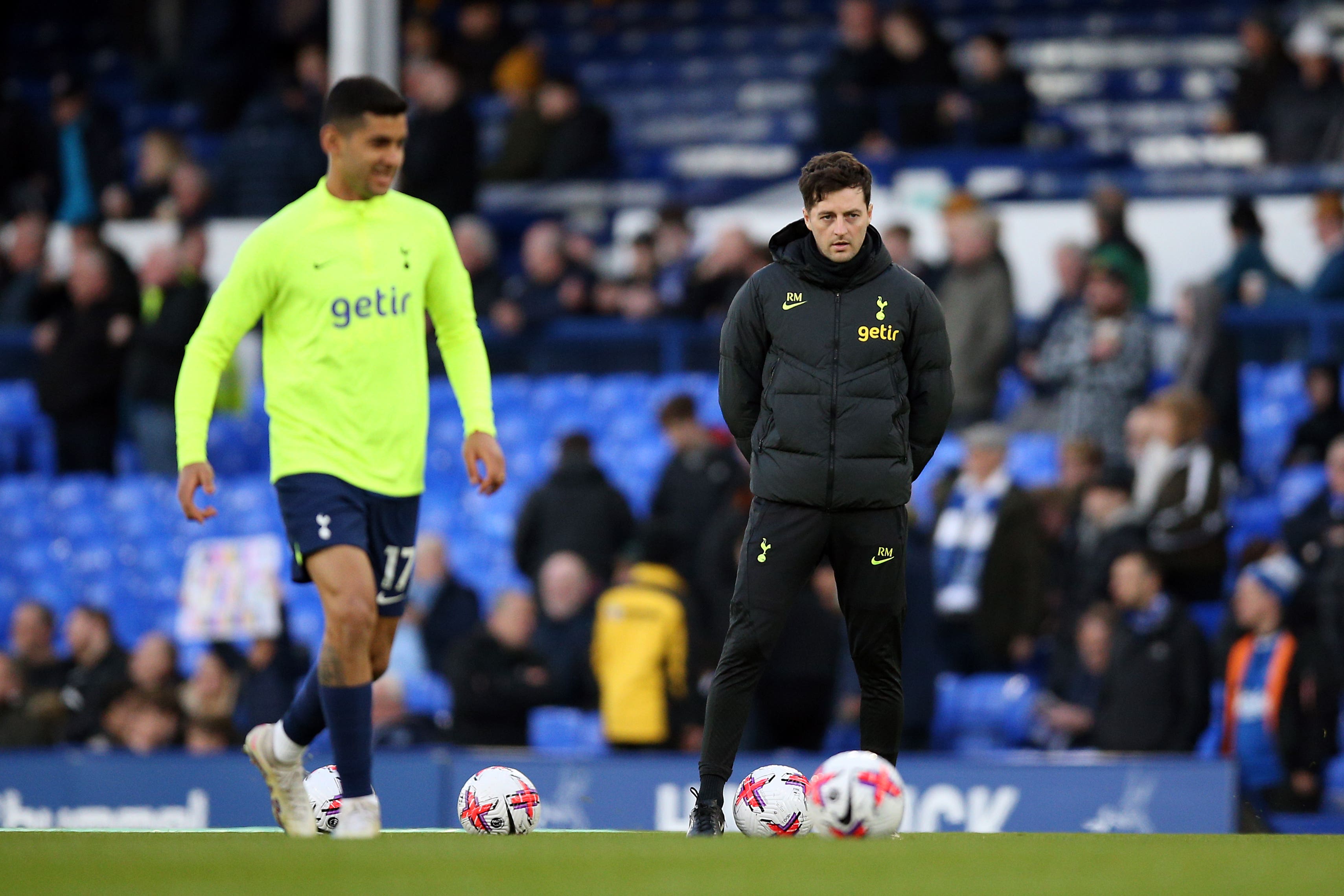 Ryan Mason is Tottenham’s acting head coach for the final six games of the season (Nigel French/PA)