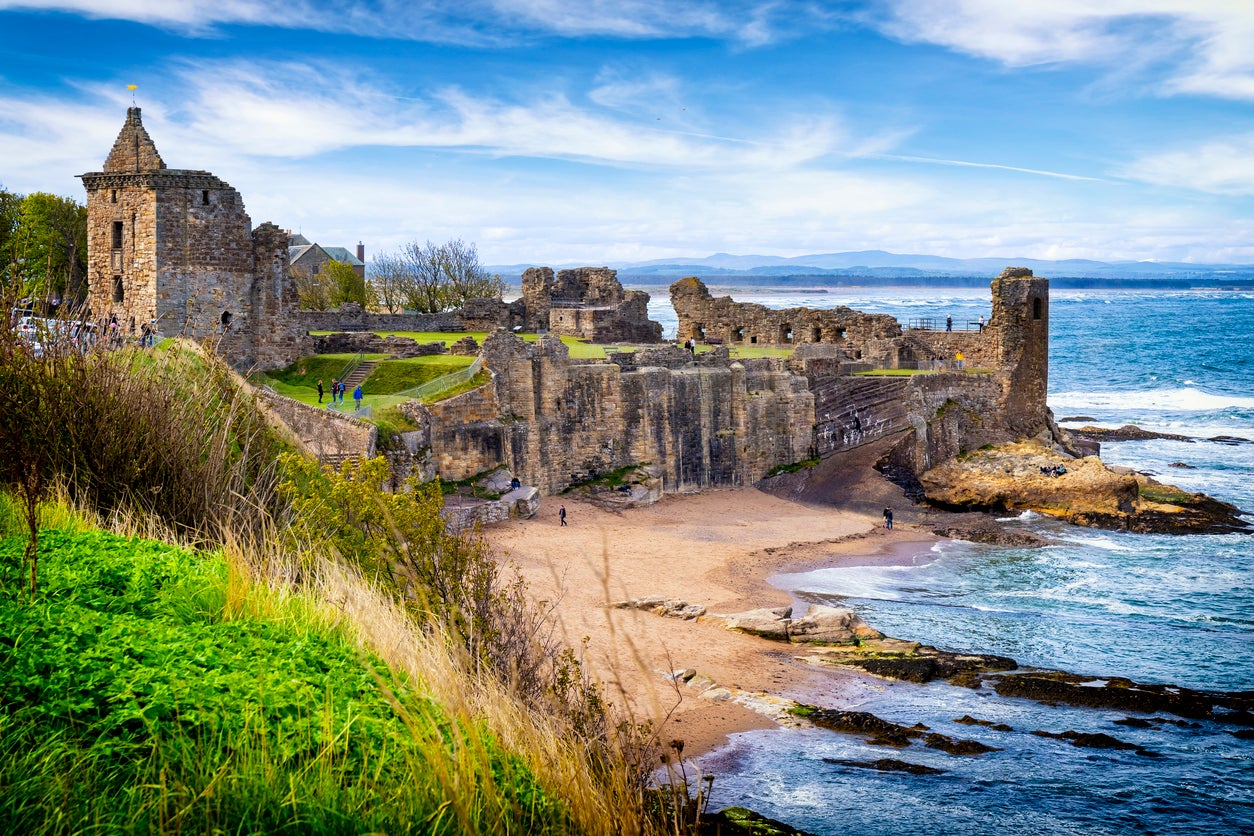 The ruins of St Andrew’s Castle