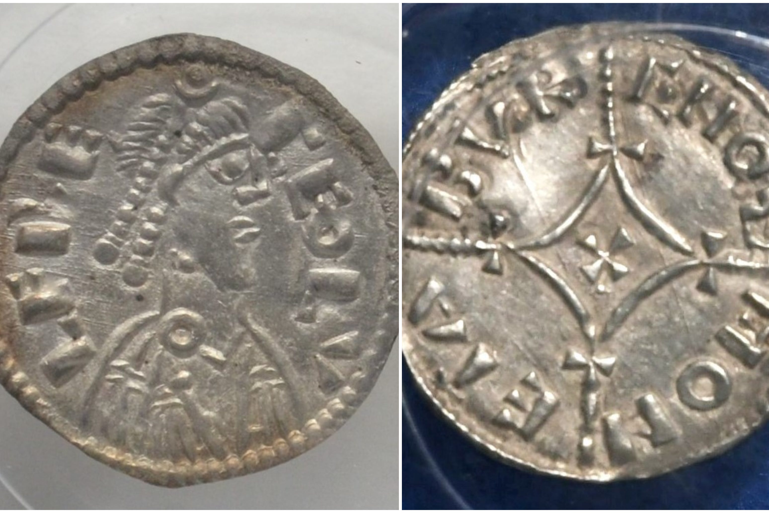 Coins found at the home of Roger Pilling