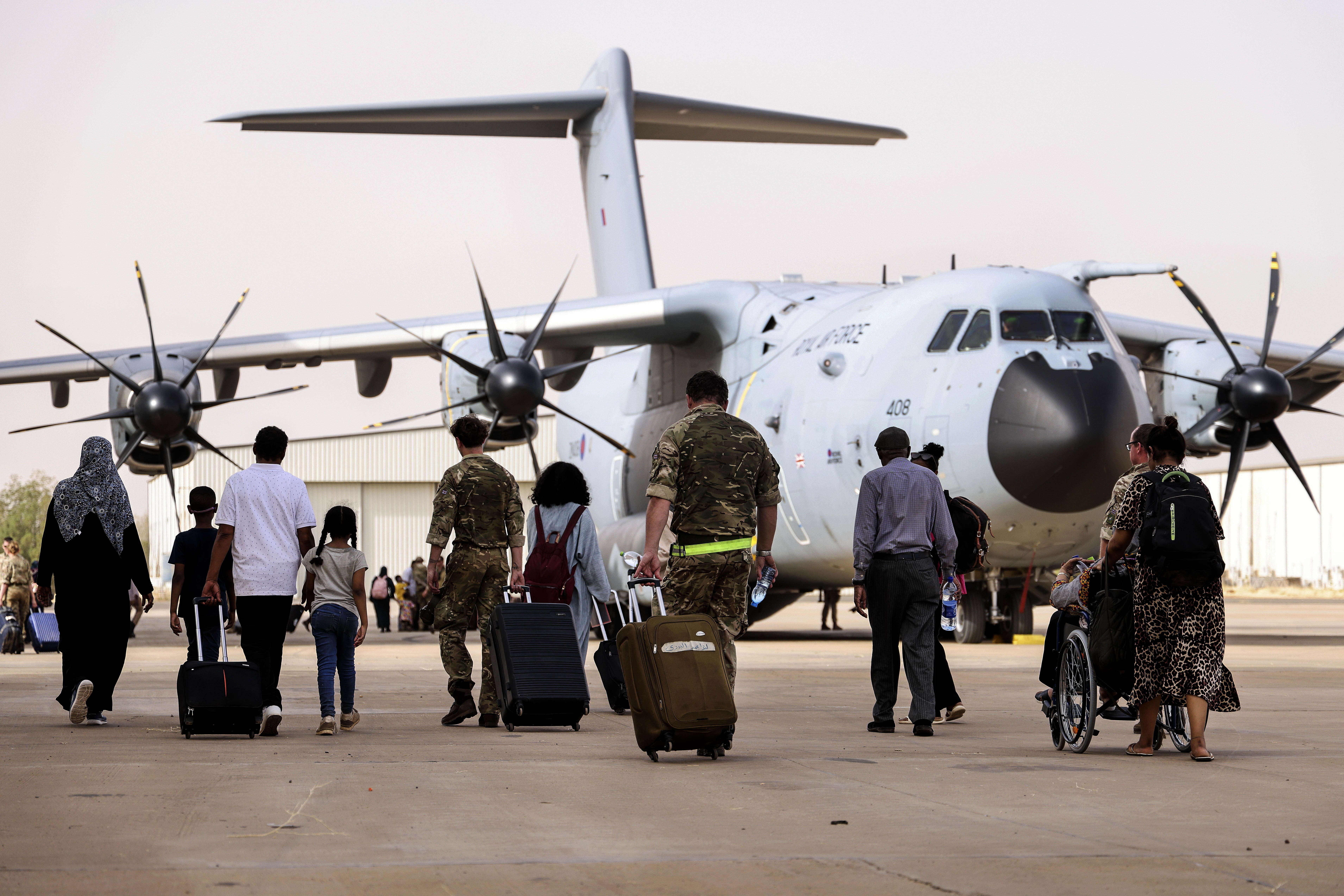 More British evacuation flights will take off (PO Phot Arron Hoare/PA)