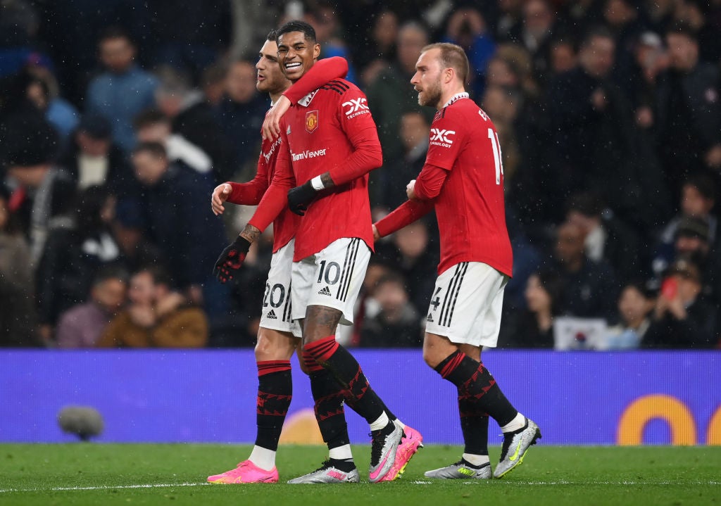 United were cruising at 2-0 after the Rashford goal