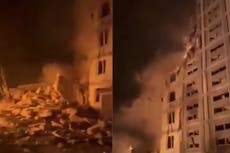 Ukraine-Russia war – live: Five killed as Putin unleashes mass overnight strikes