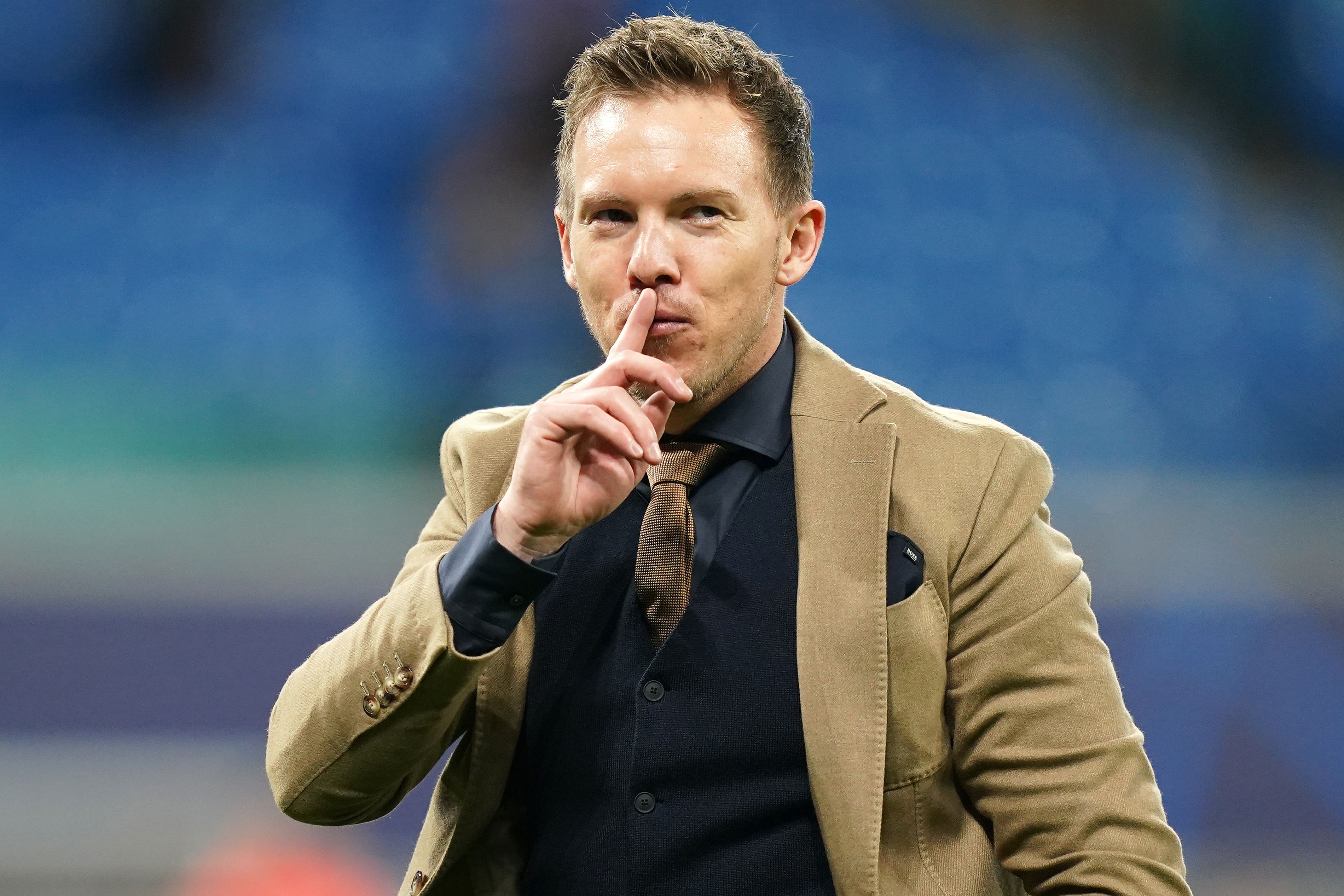 Former RB Leipzig manager Julian Nagelsmann (John Walton/PA)