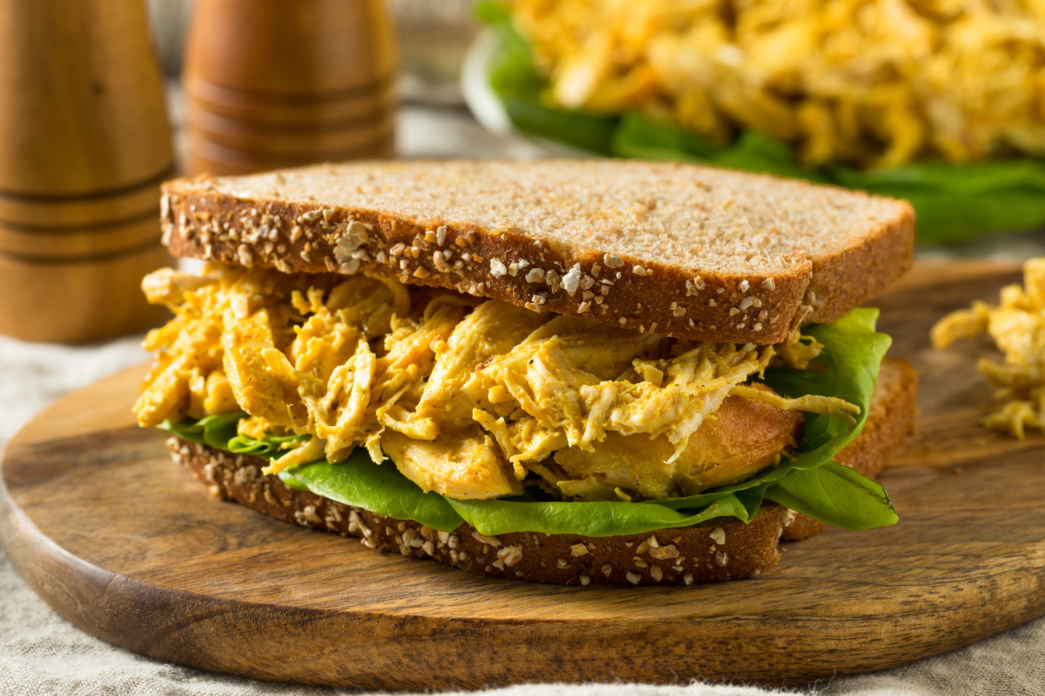 Coronation chicken has proven a popular sandwich filling