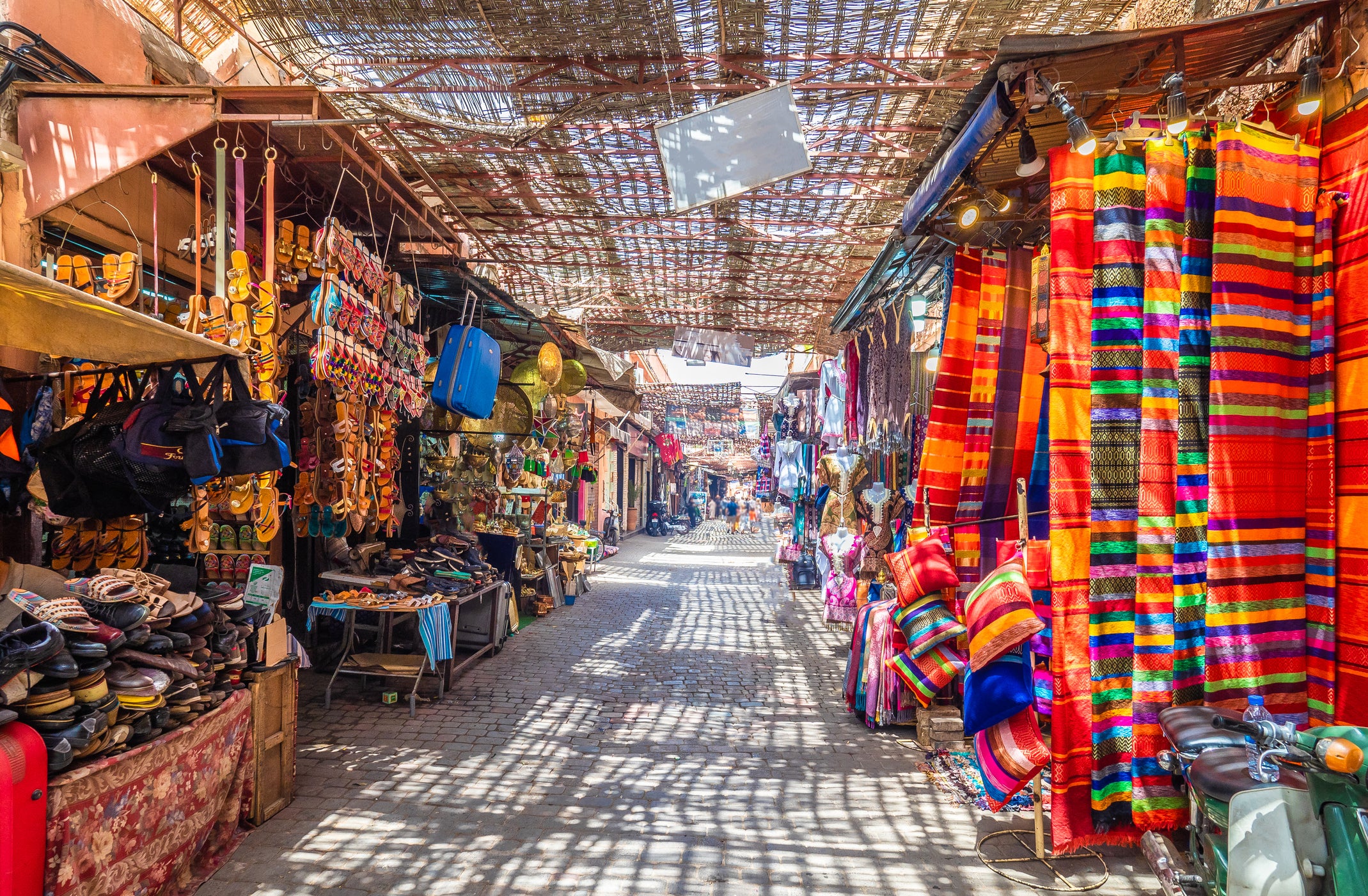 You can spend a long time wondering through the Marrakech bazaars