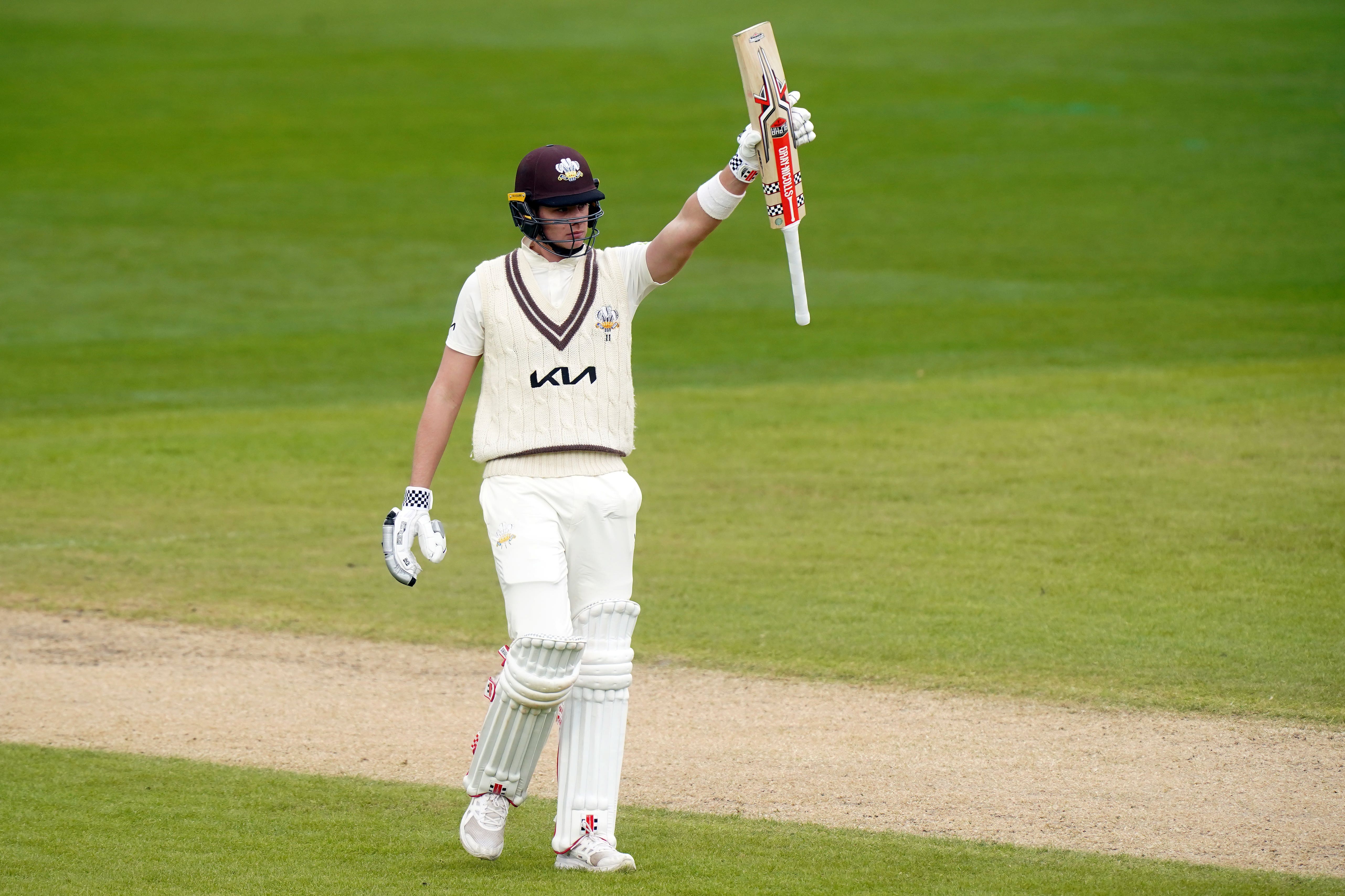 Surrey’s Jamie Smith scored an unbeaten half-century (Mike Egerton/PA)