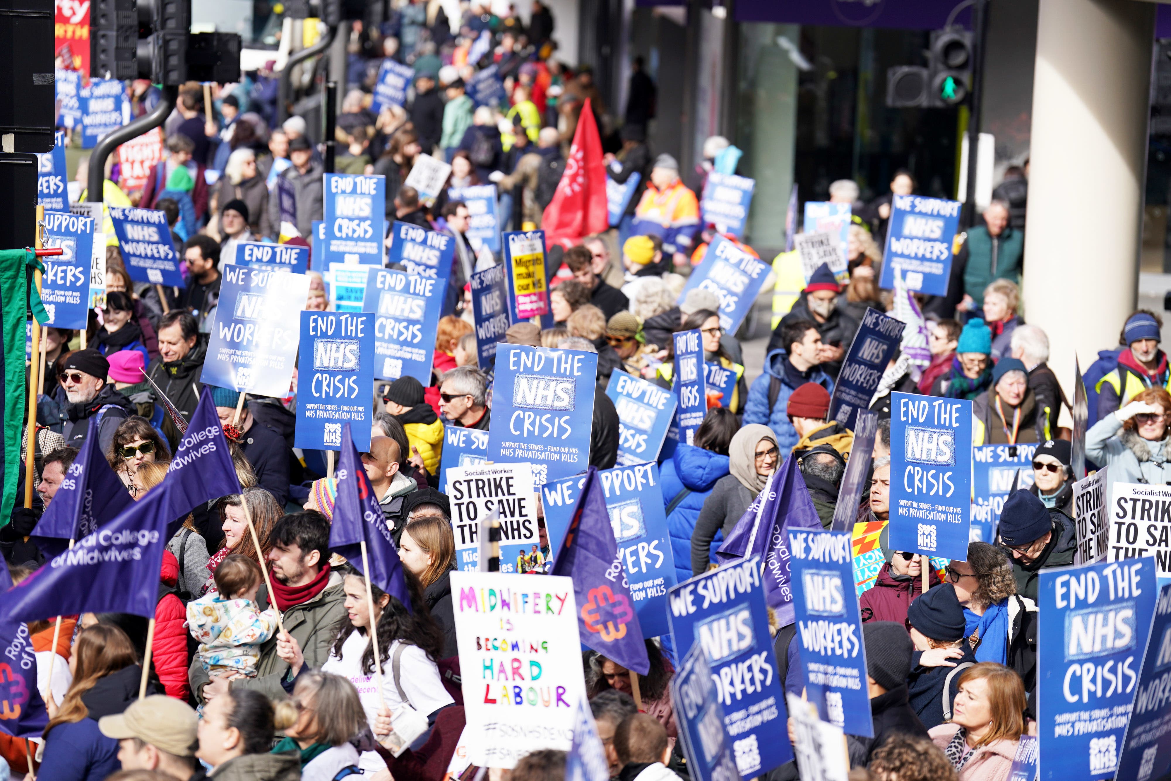 The nurses, junior doctors, and wider NHS staff retain a good deal of public sympathy and support