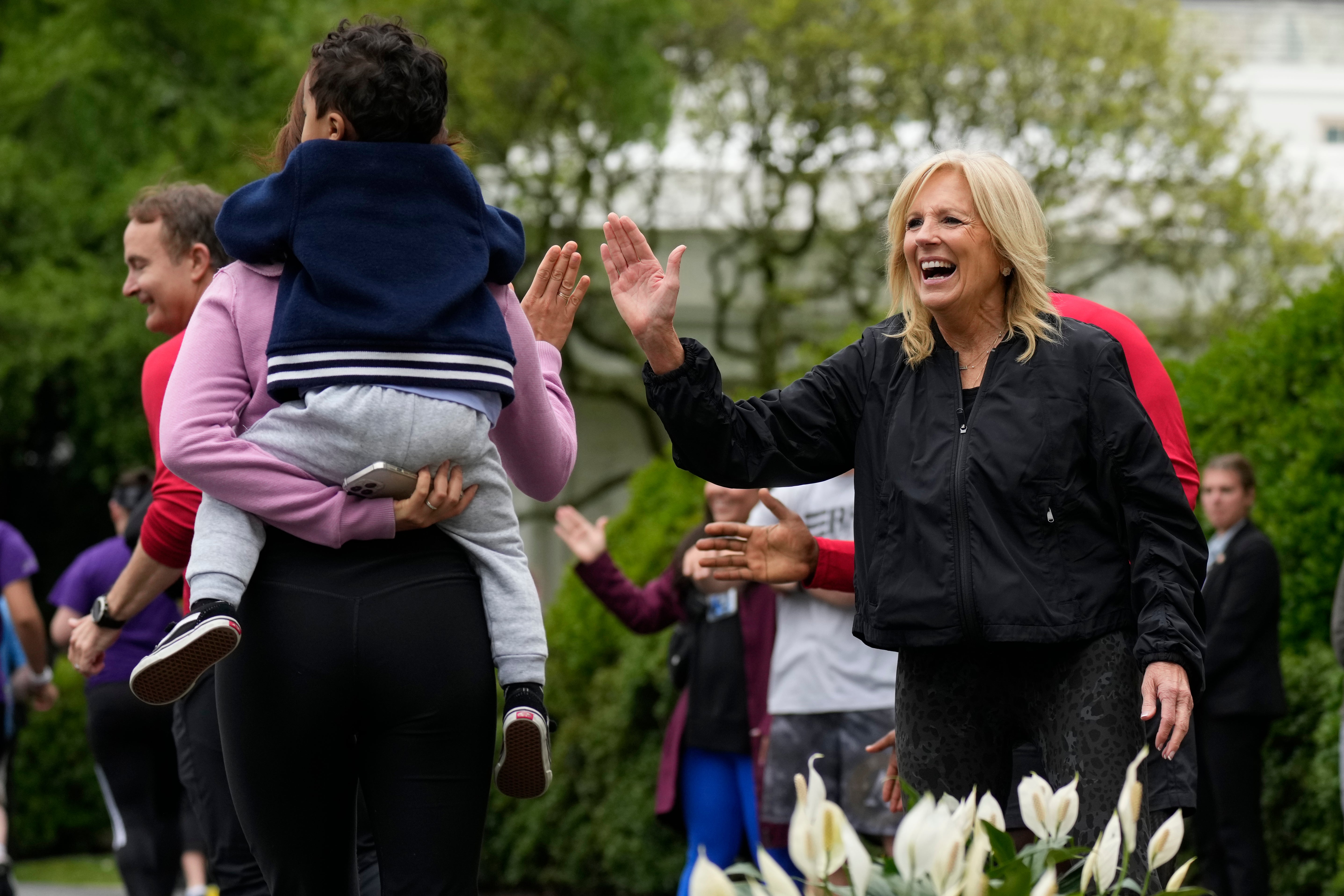 Jill Biden Military Kids Workout