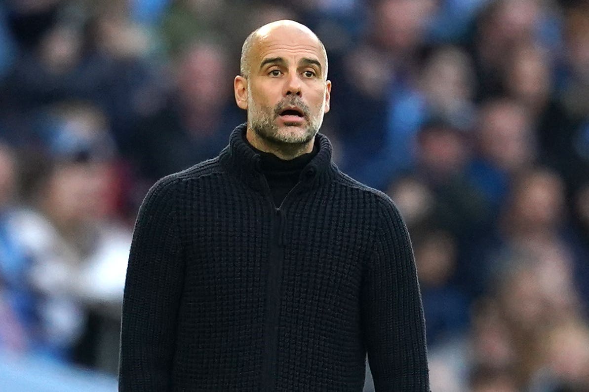 Pep Guardiola insists the title race is not over (Nick Potts/PA)