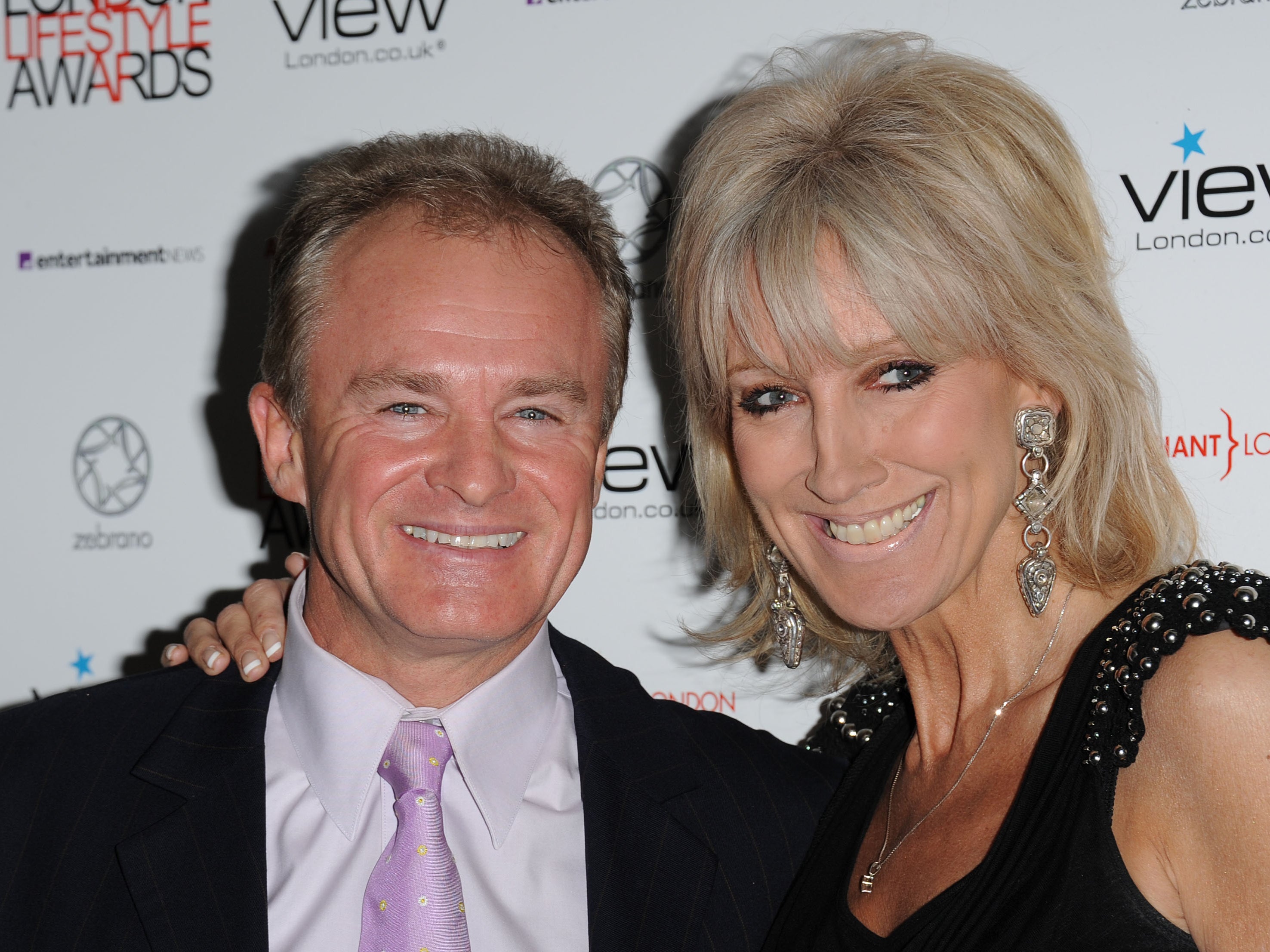 Bobby Davro with his partner Vicky Wright