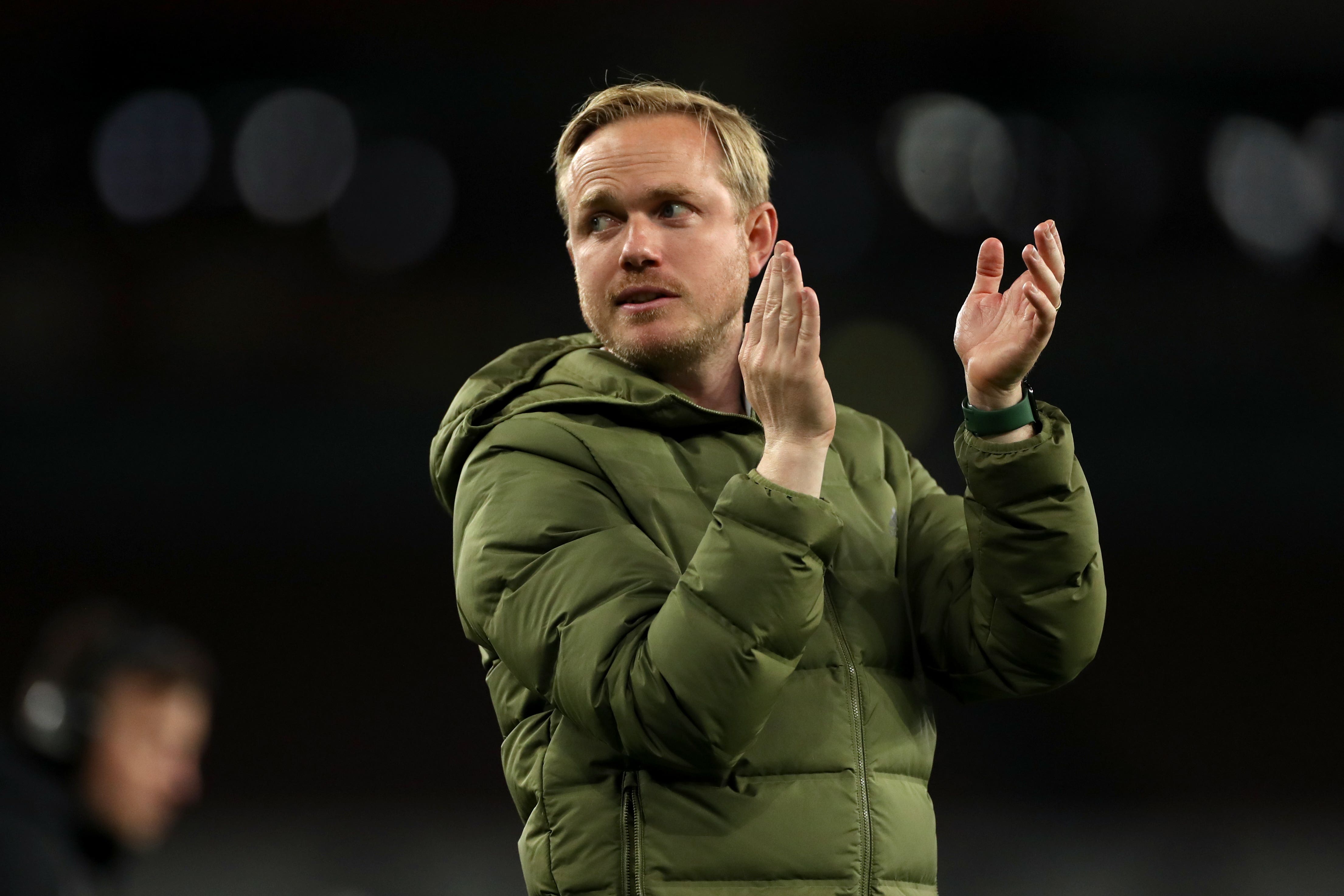 Jonas Eidevall’s Arsenal face Wolfsburg at the Emirates Stadium with the semi-final level at 2-2 (Bradley Collyer/PA)