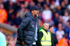 Jurgen Klopp suffers injury celebrating Liverpool’s late winner against Spurs