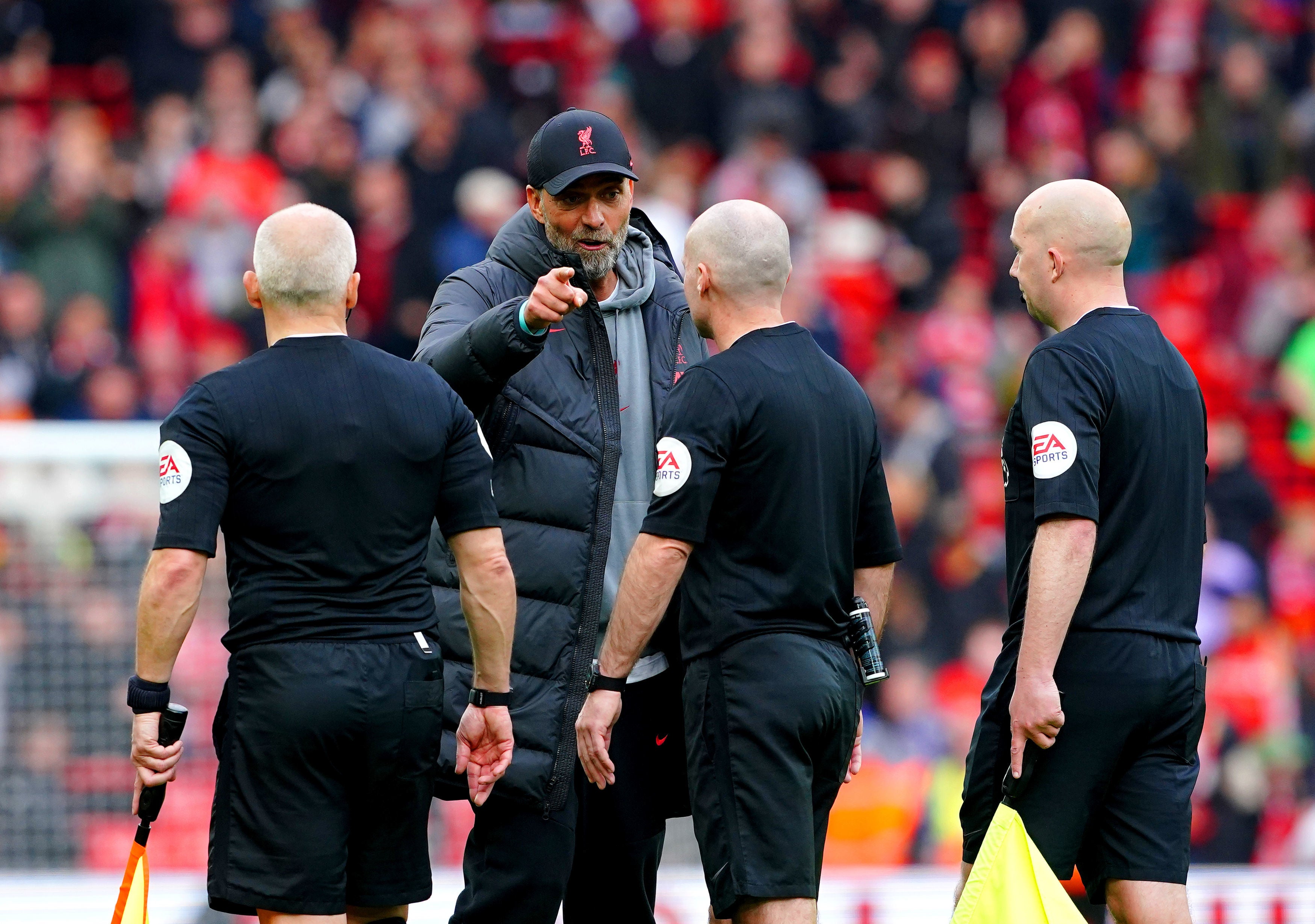 Jurgen Klopp was furious with referee Paul Tierney