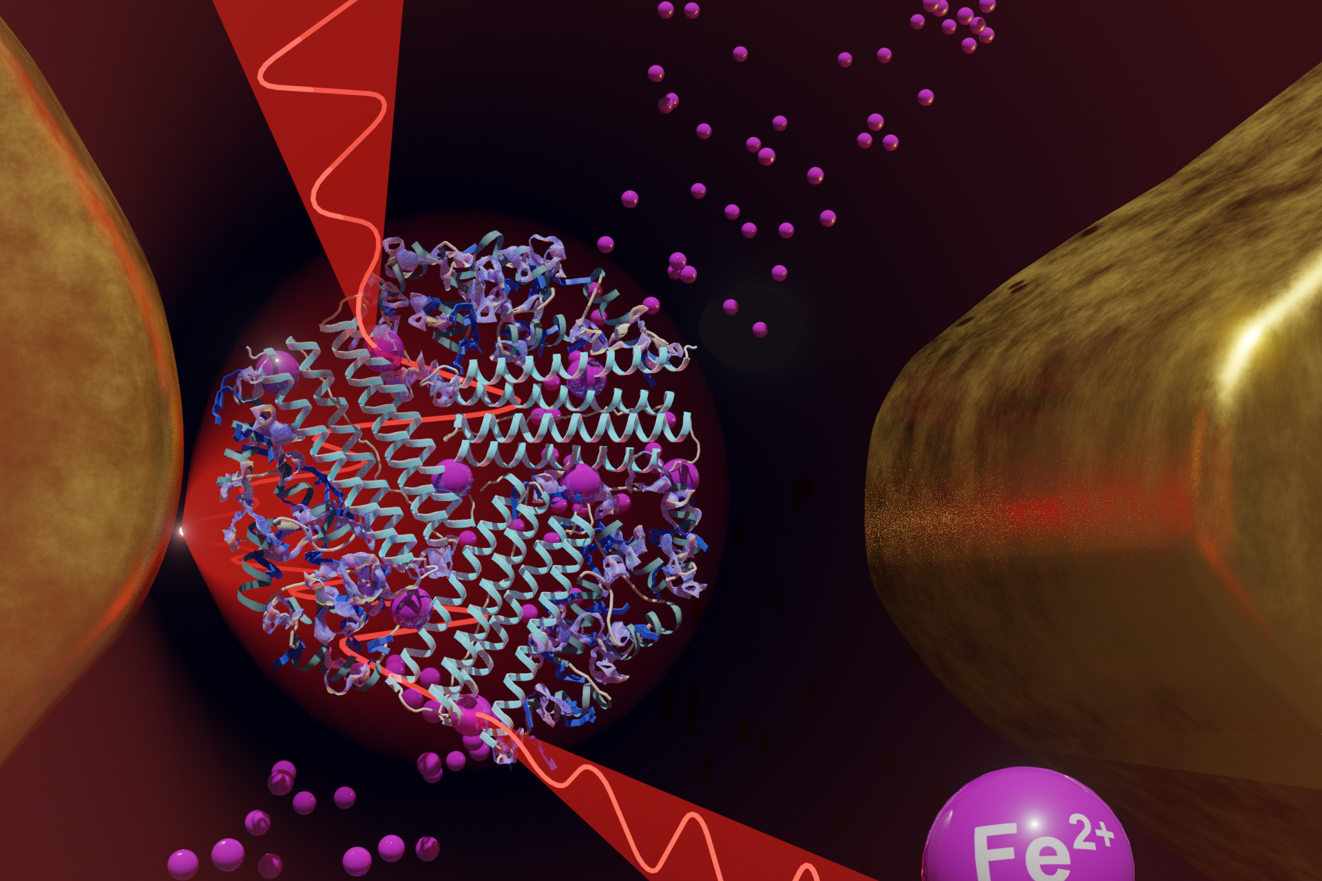 The work by NTU researchers involves a very high concentration of light (Gabriel Sanderson/Nottingham Trent University/PA)