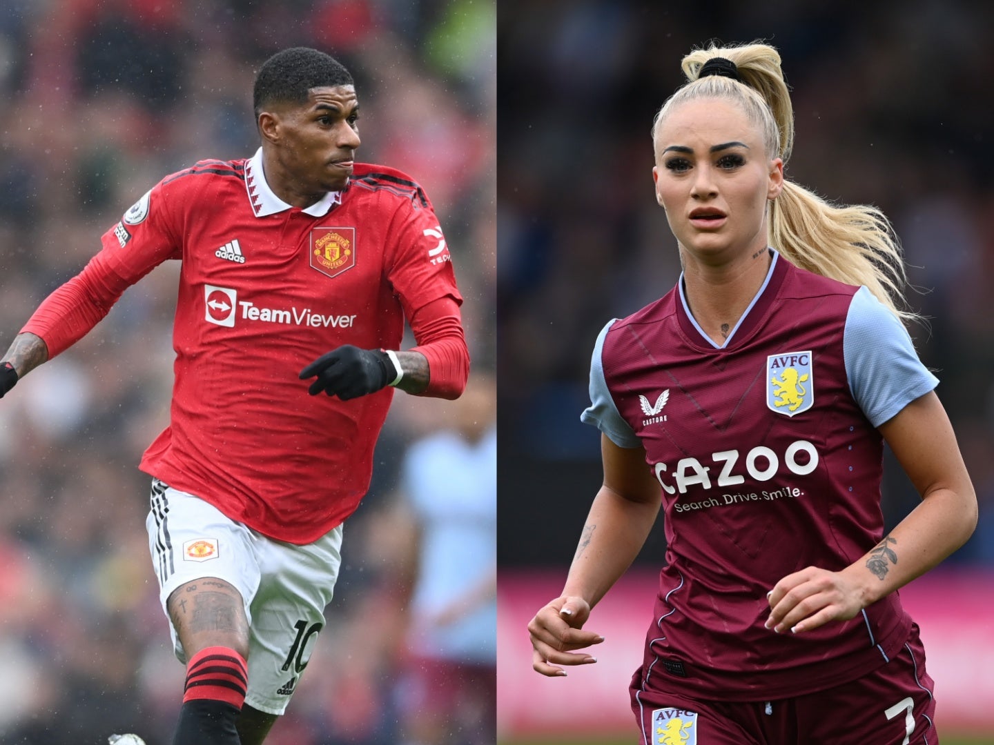 Marcus Rashford came to the aid of Alisha Lehmann