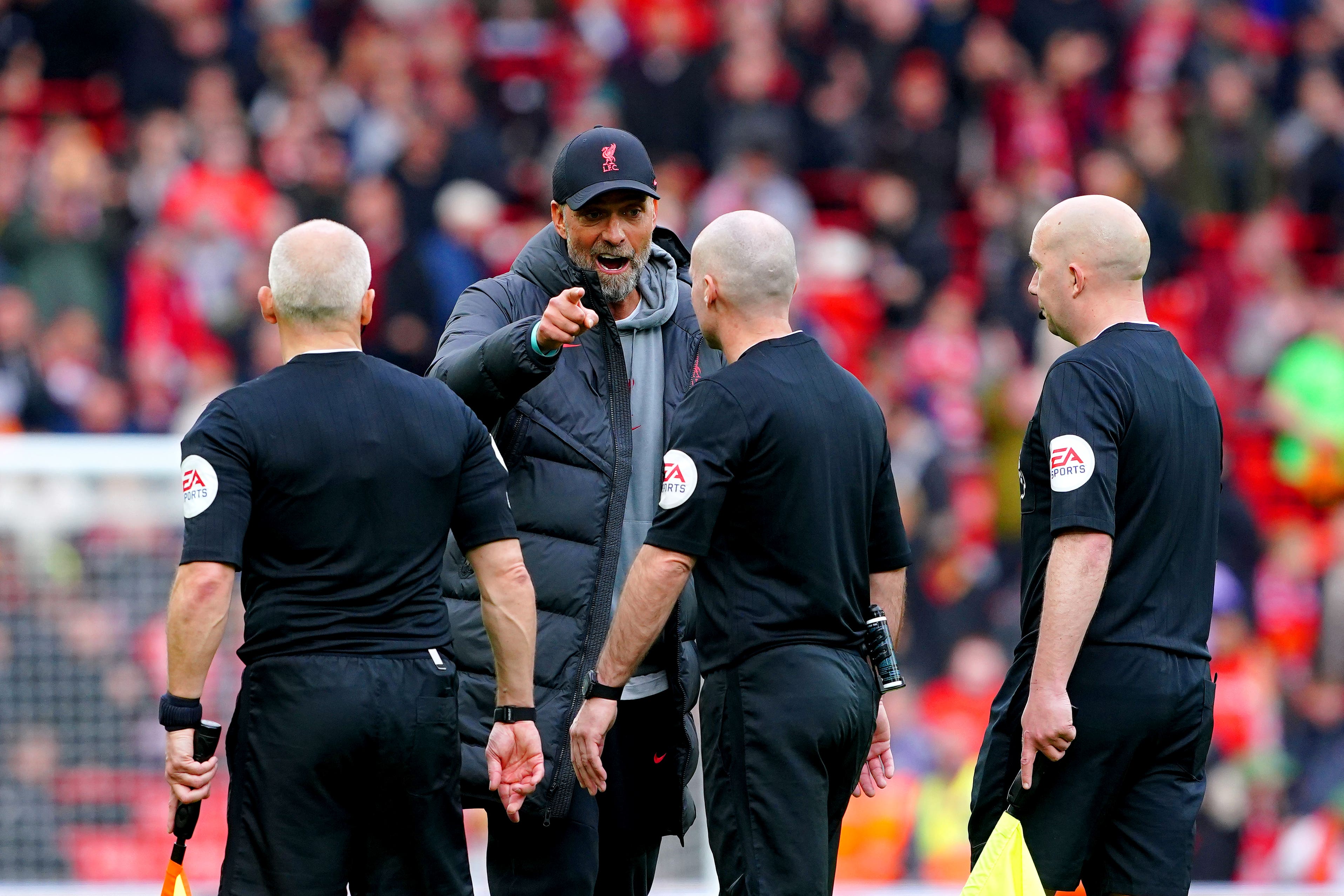 Klopp was furious with referee Paul Tierney