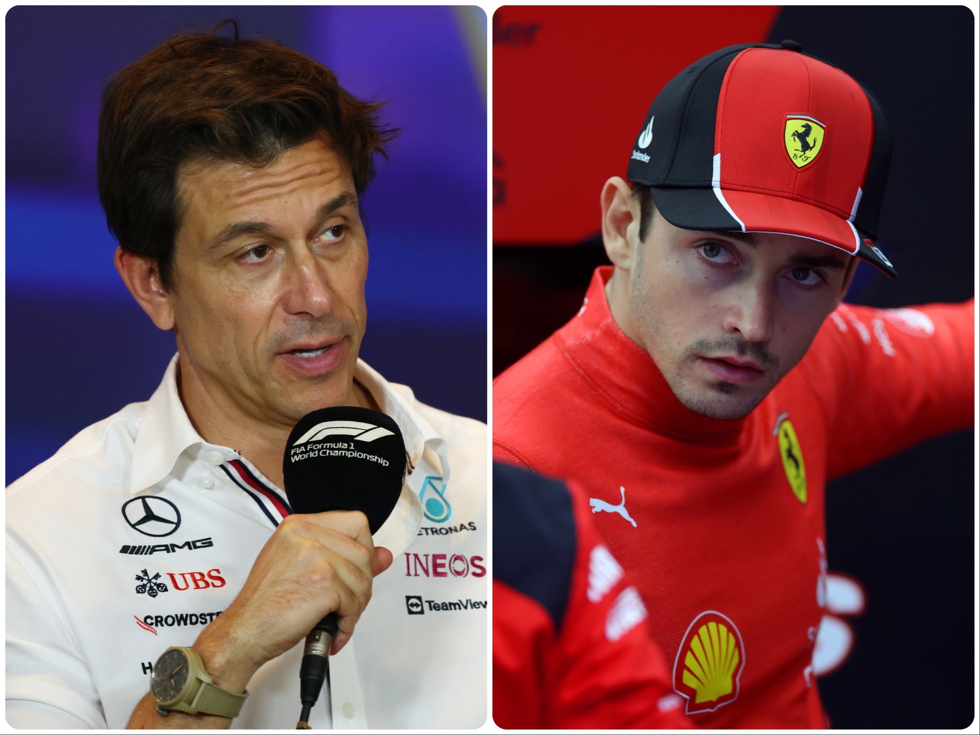 Toto Wolff has addressed rumours linking Charles Leclerc with Mercedes