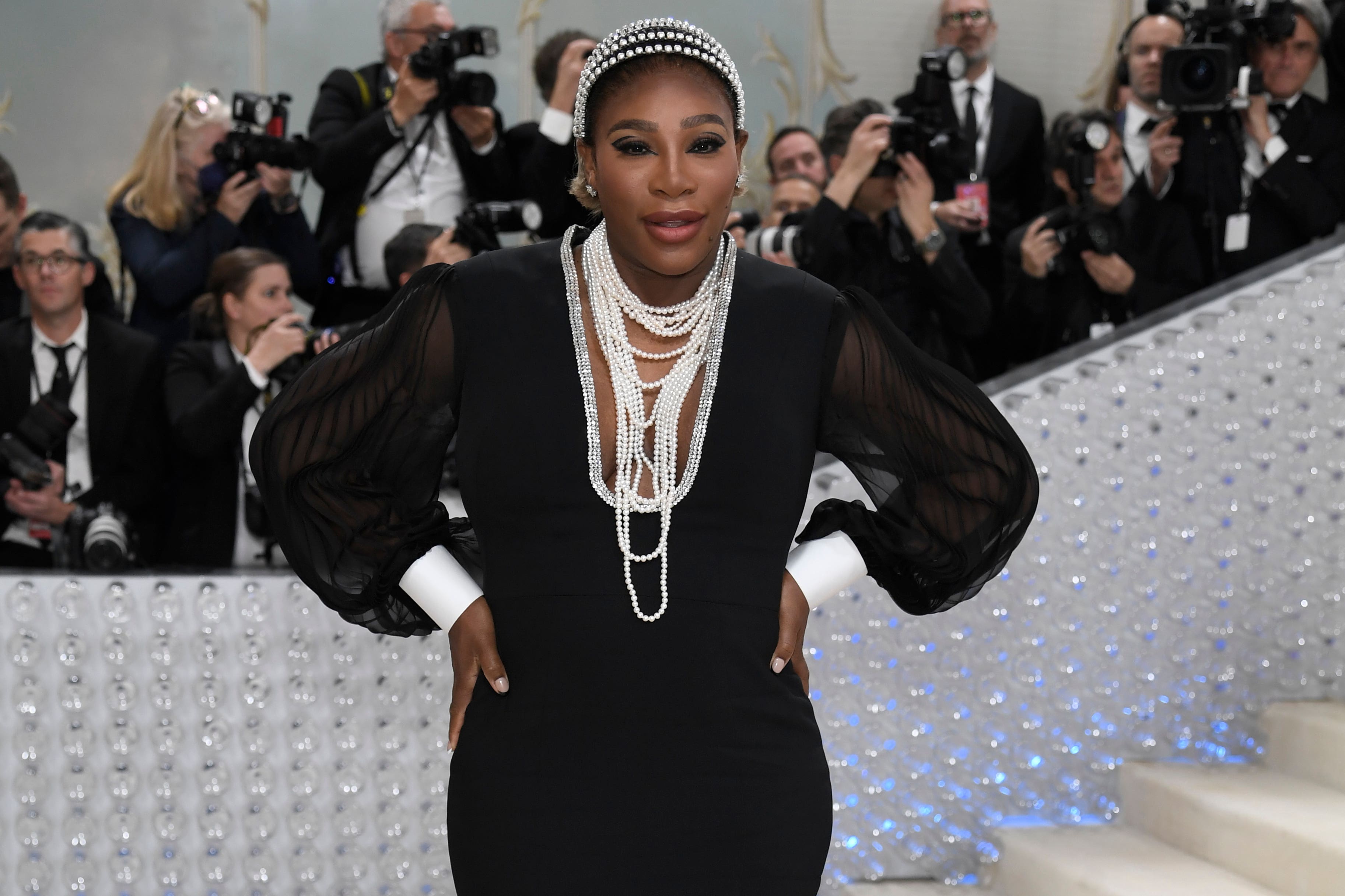 Serena Williams revealed her pregnancy at the Met Gala (Evan Agostini/AP)