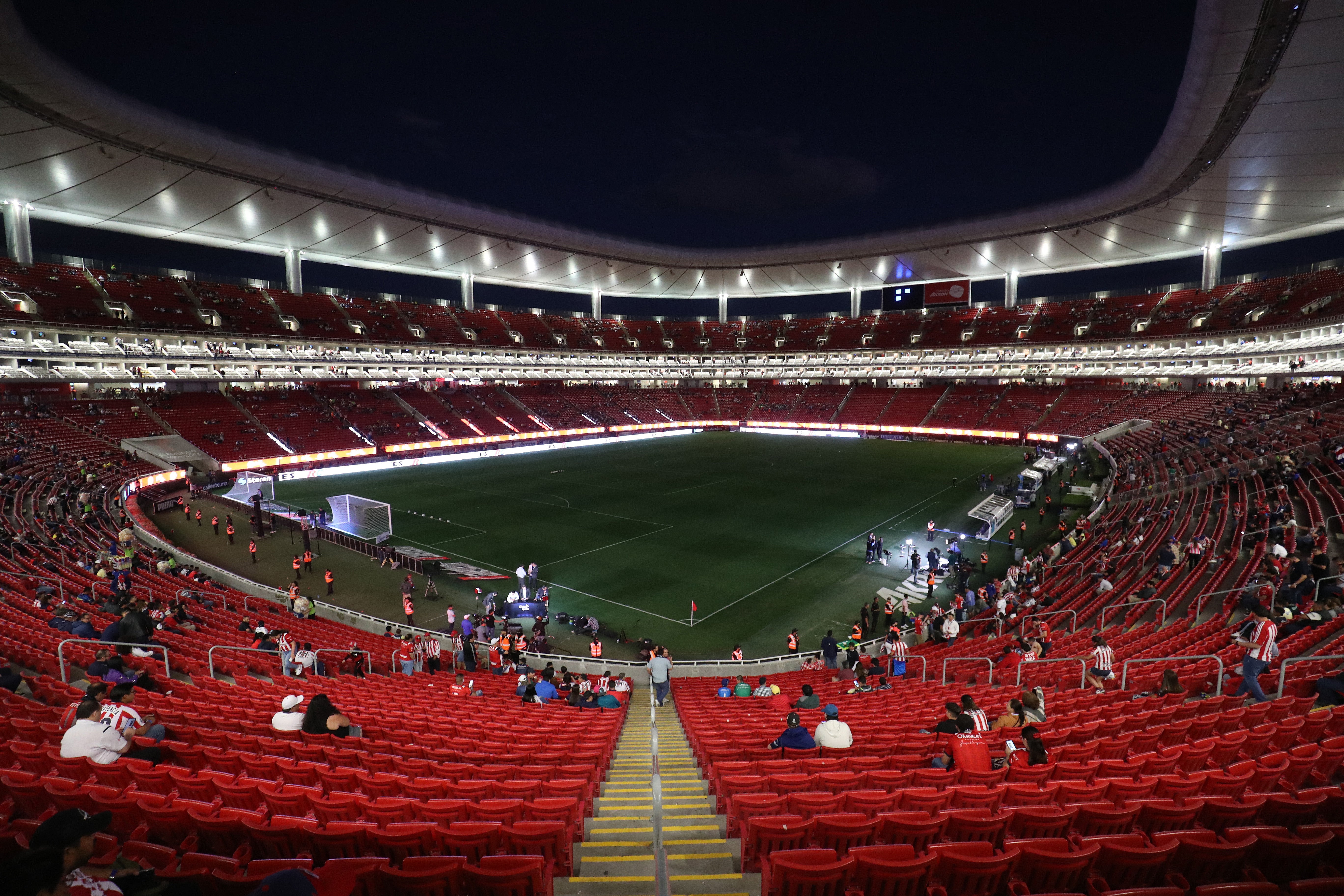 Saturday’s fight takes place at the Estadio Akron, home to Mexican football team CD Guadalajara