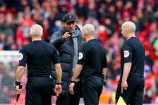 Jurgen Klopp fully expects punishment for comments about referee Paul Tierney