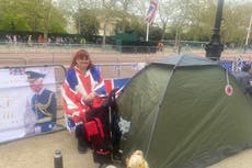 Royal superfans begin days-long camp out on The Mall for ‘icing on the cake’ Coronation