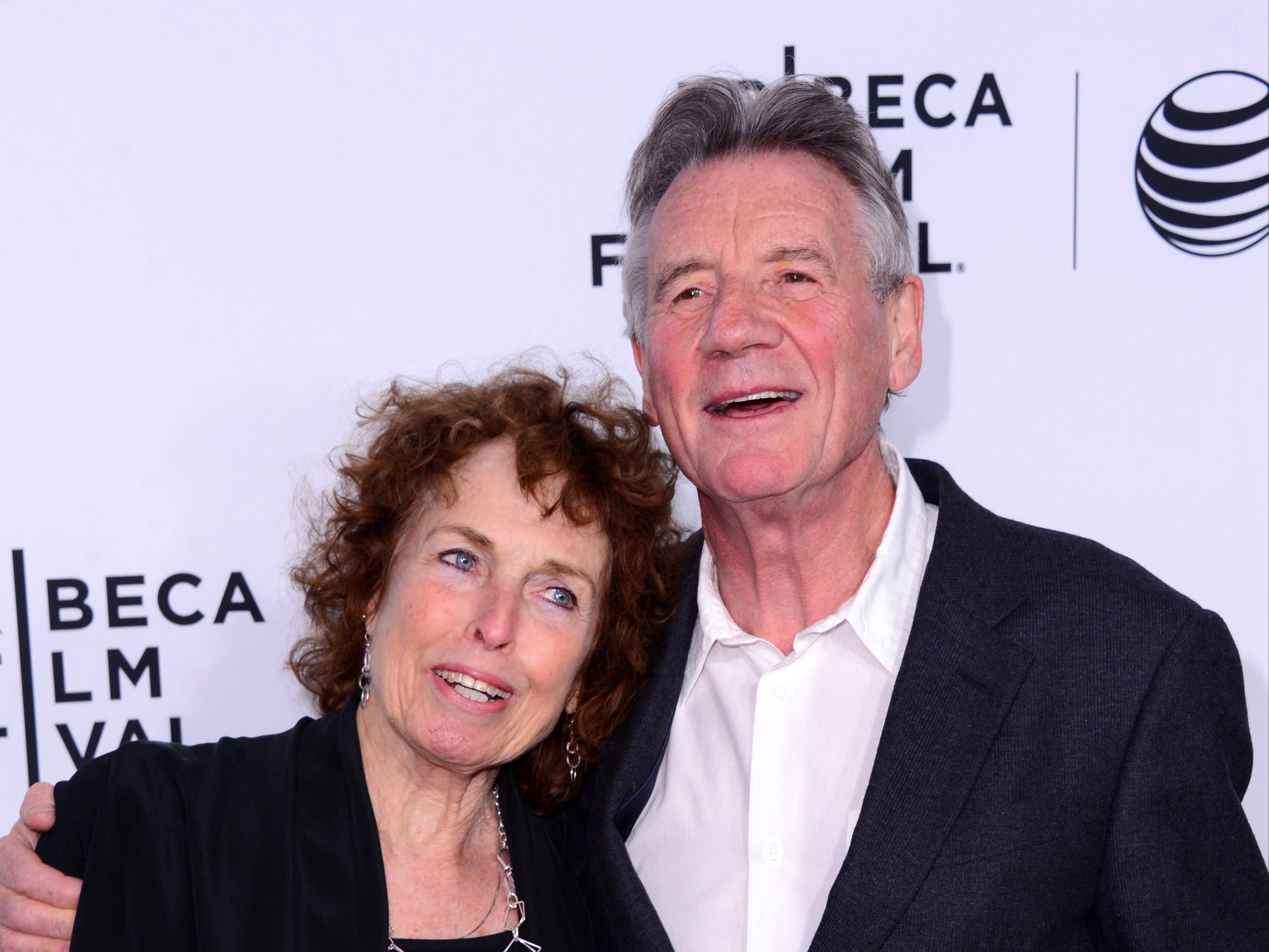 Helen Palin (L) and Michael Palin