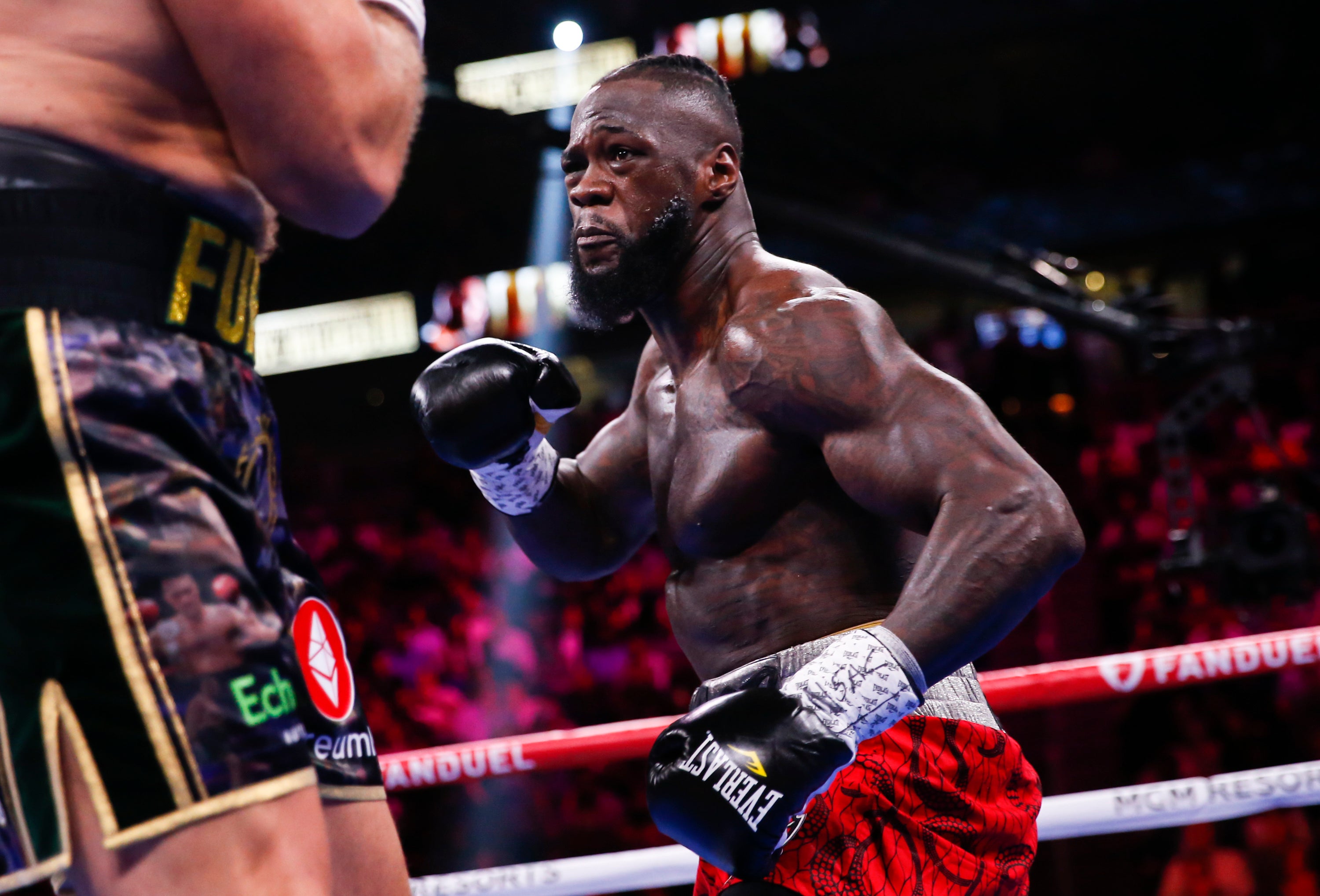 Joshua is in talks over a December bout with Deontay Wilder (pictured)