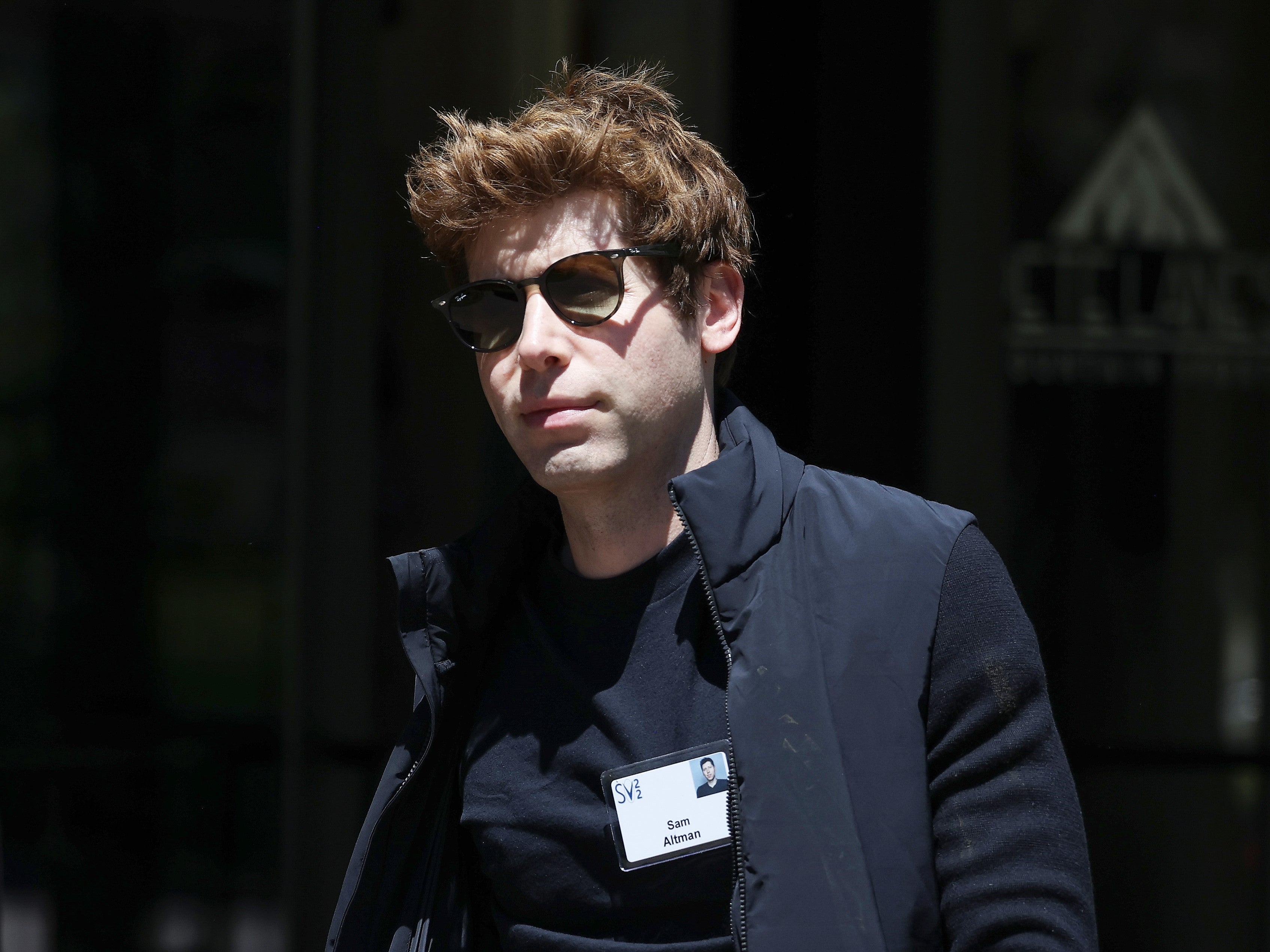 OpenAI CEO Sam Altman, pictured at a conference in Idaho on 6 July, 2022, will meet with US Vice President Kamala Harris and other government officials at the White House on 4 May, 2023