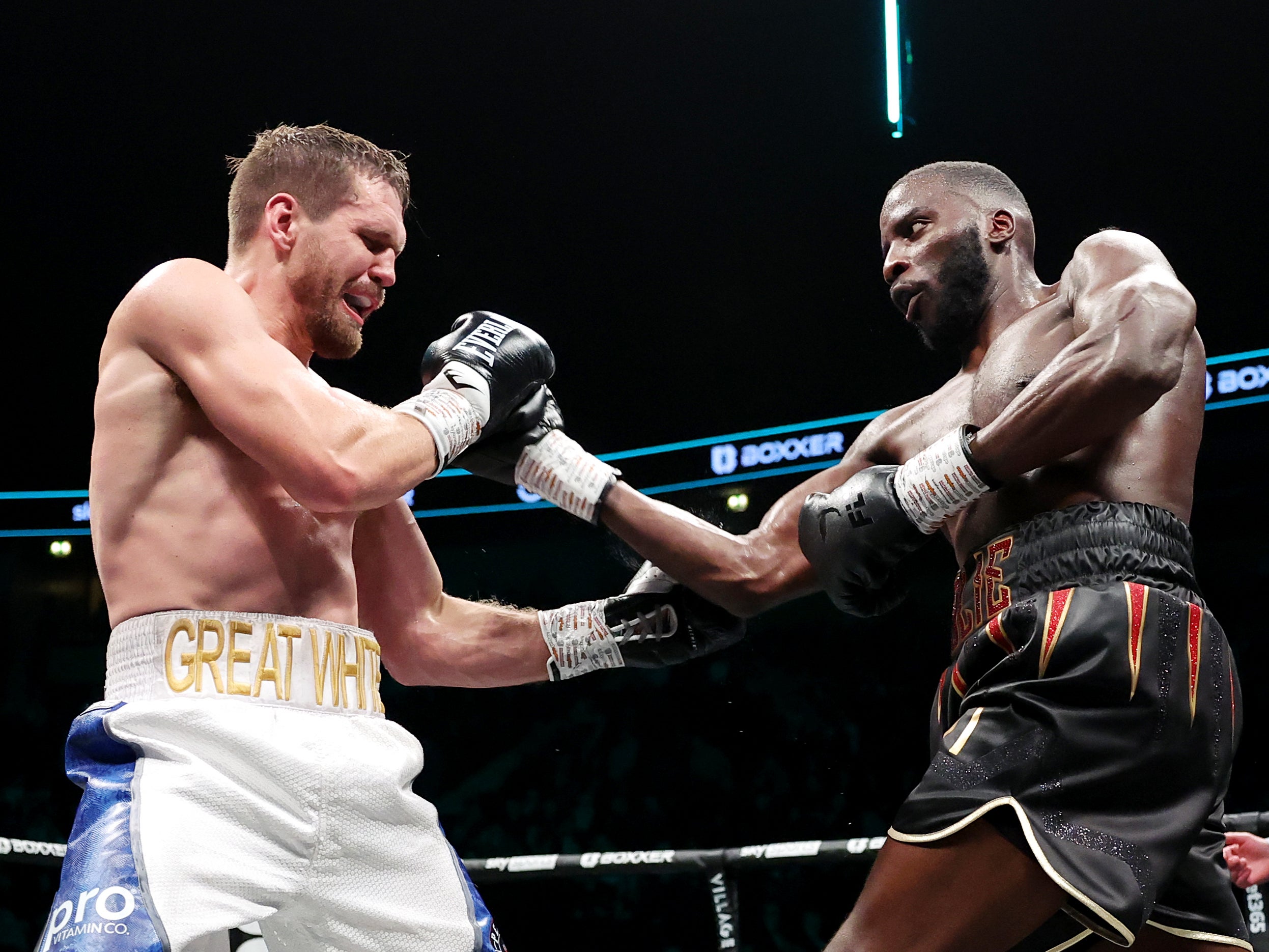 David Light (left) lost to Lawrence Okolie on points in March