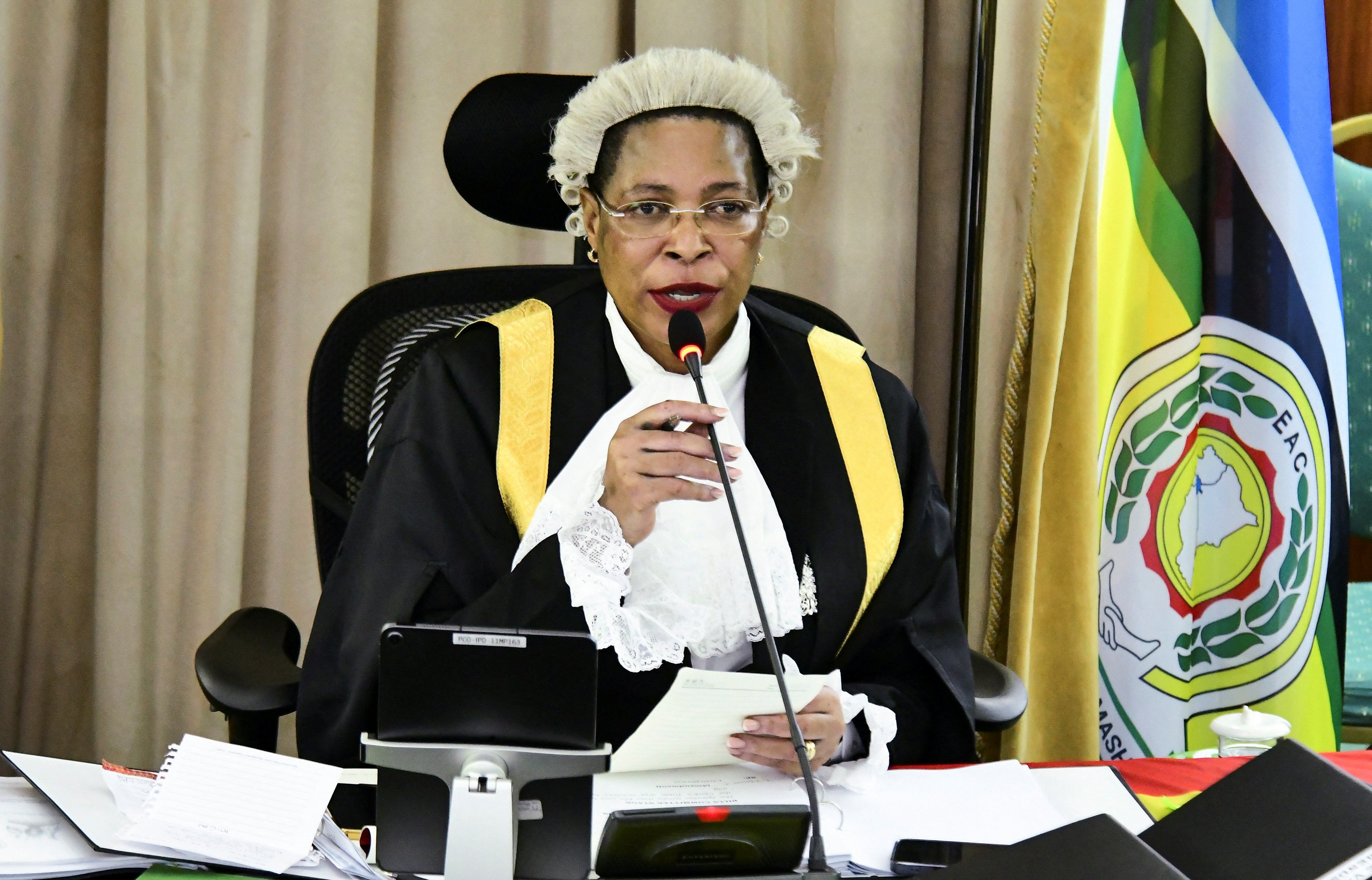 Speaker Anita Among during the passing of Uganda’s anti-homosexuality bill