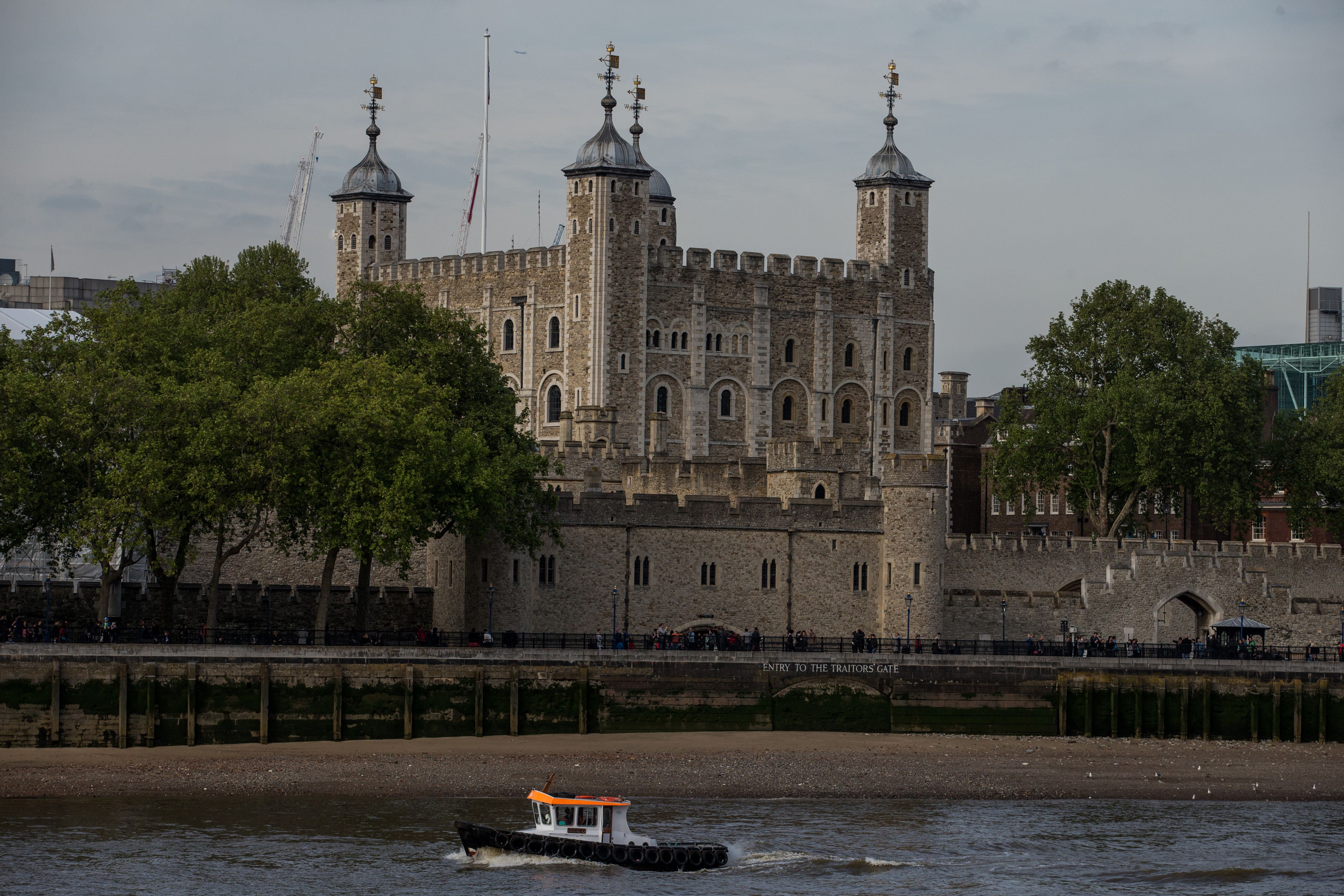 The benches can be seen at the Tower of London (PA)