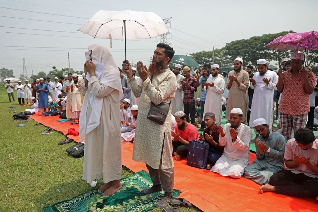 Hundreds of Muslims congregated at an open field in central Dhaka in April to offer special prayers for rains as a heatwave swept the country