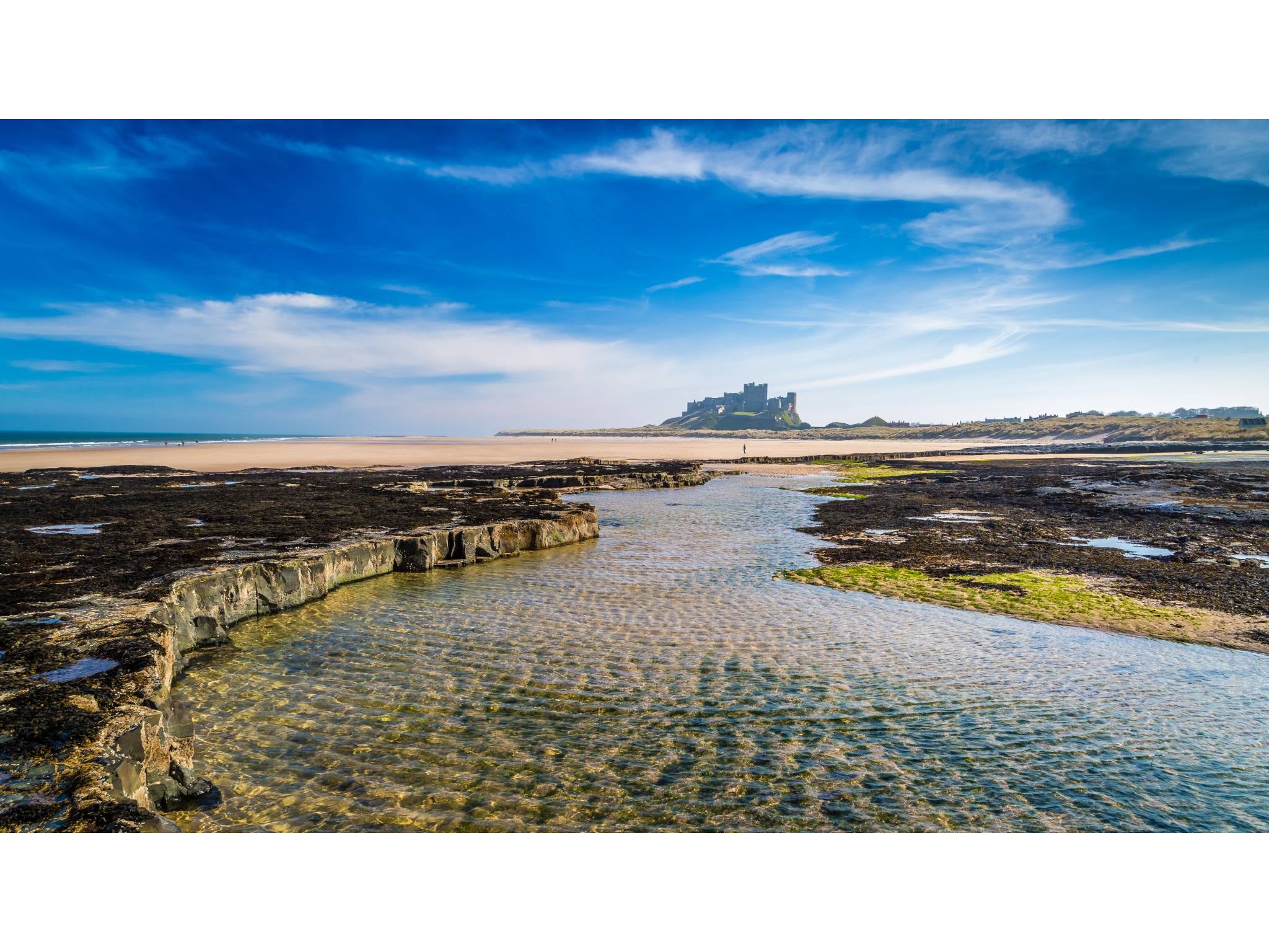 The sandy beach is 2.5km long