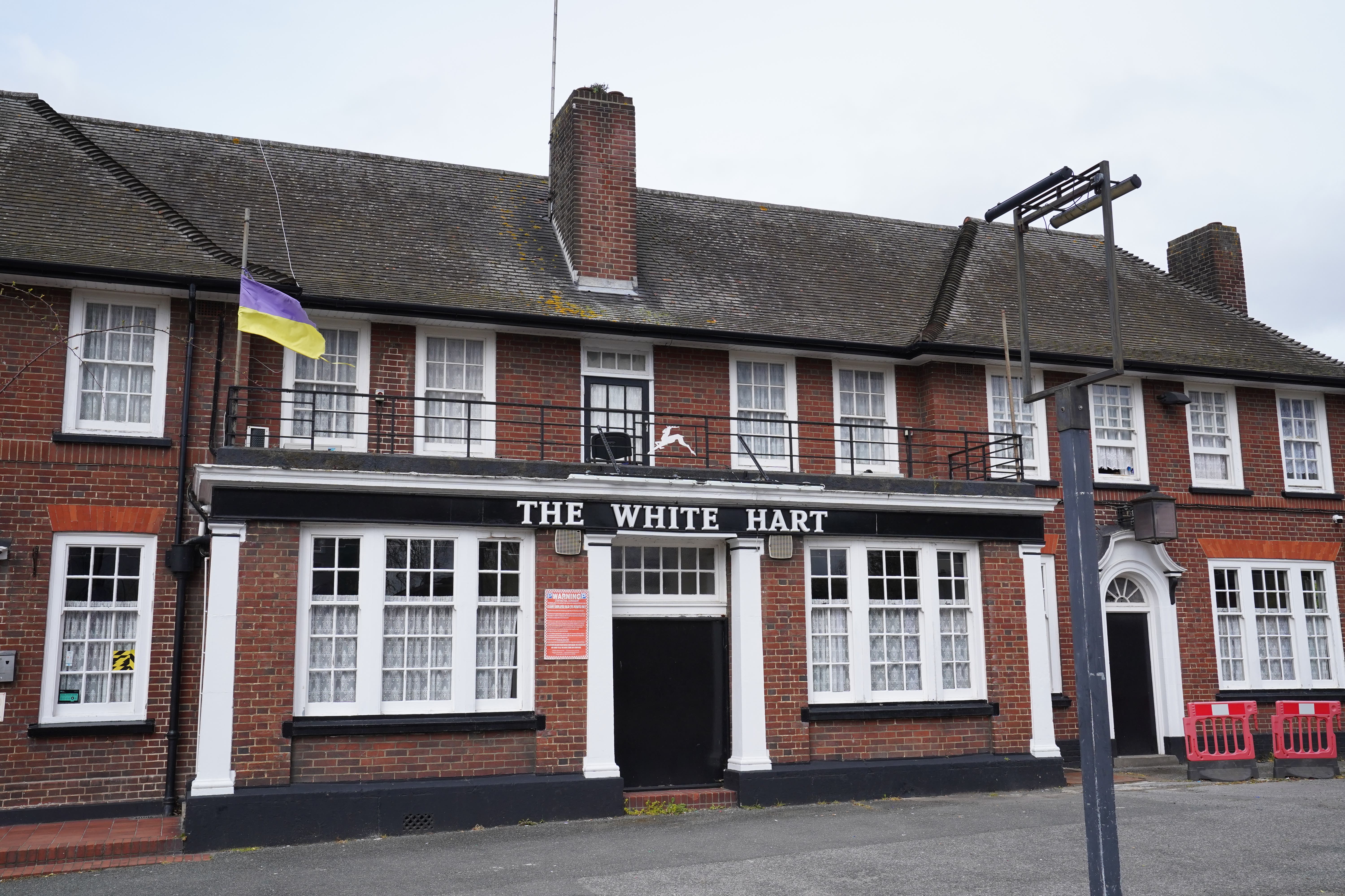 The White Hart pub was at the centre of a row over golli**** dolls were displayed