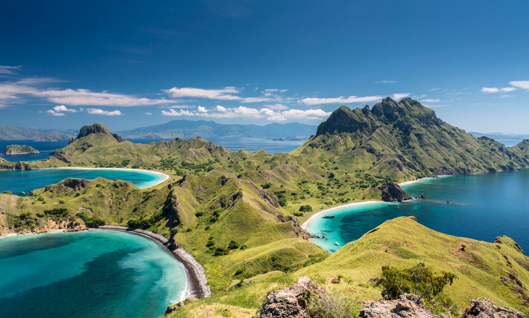 One part of Komodo National Park, famous its namesake dragon