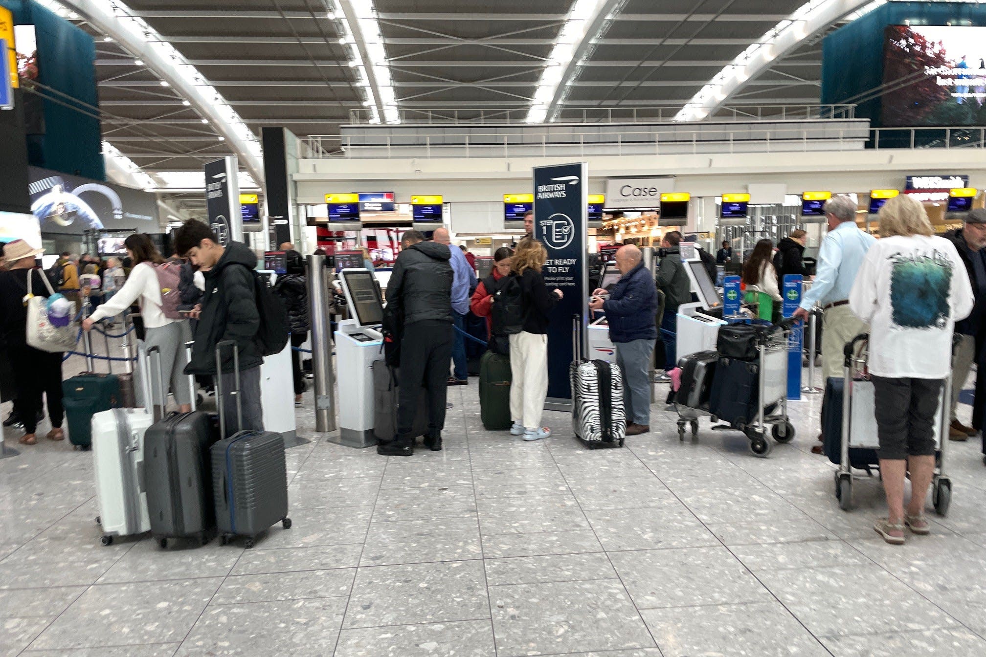 Heathrow said the airport is operating as usual despite a strike by security guards (Jordan Pettitt/PA)