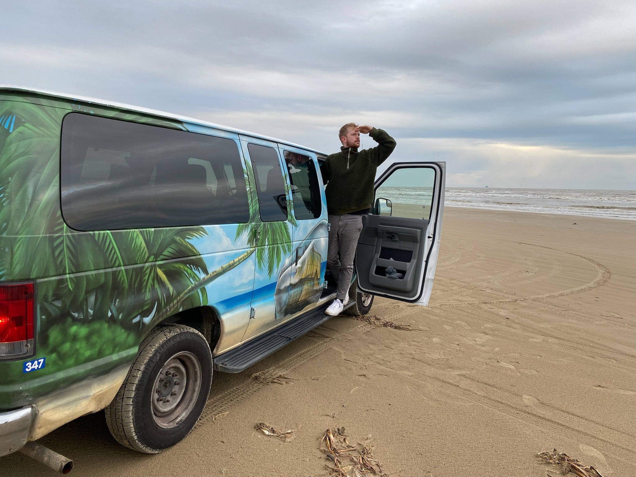 Our mid-career man and his camper van