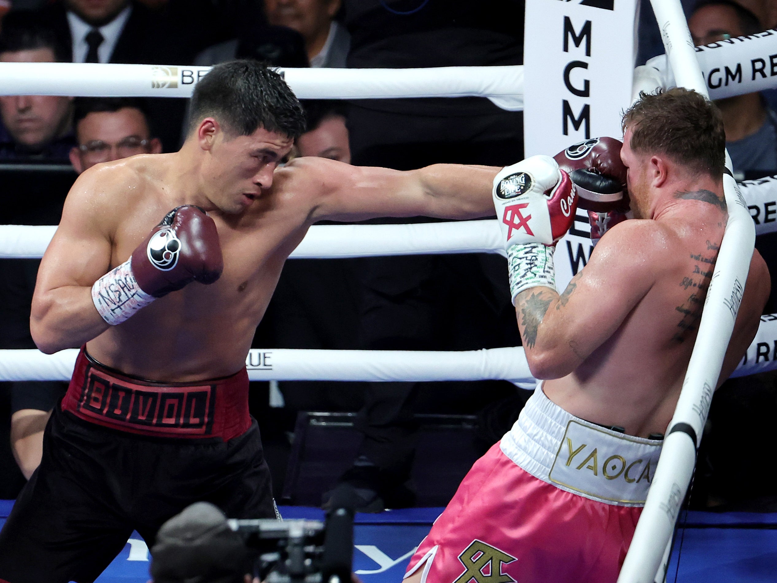 Dmitry Bivol thoroughly outboxed Canelo en route to a points win last May