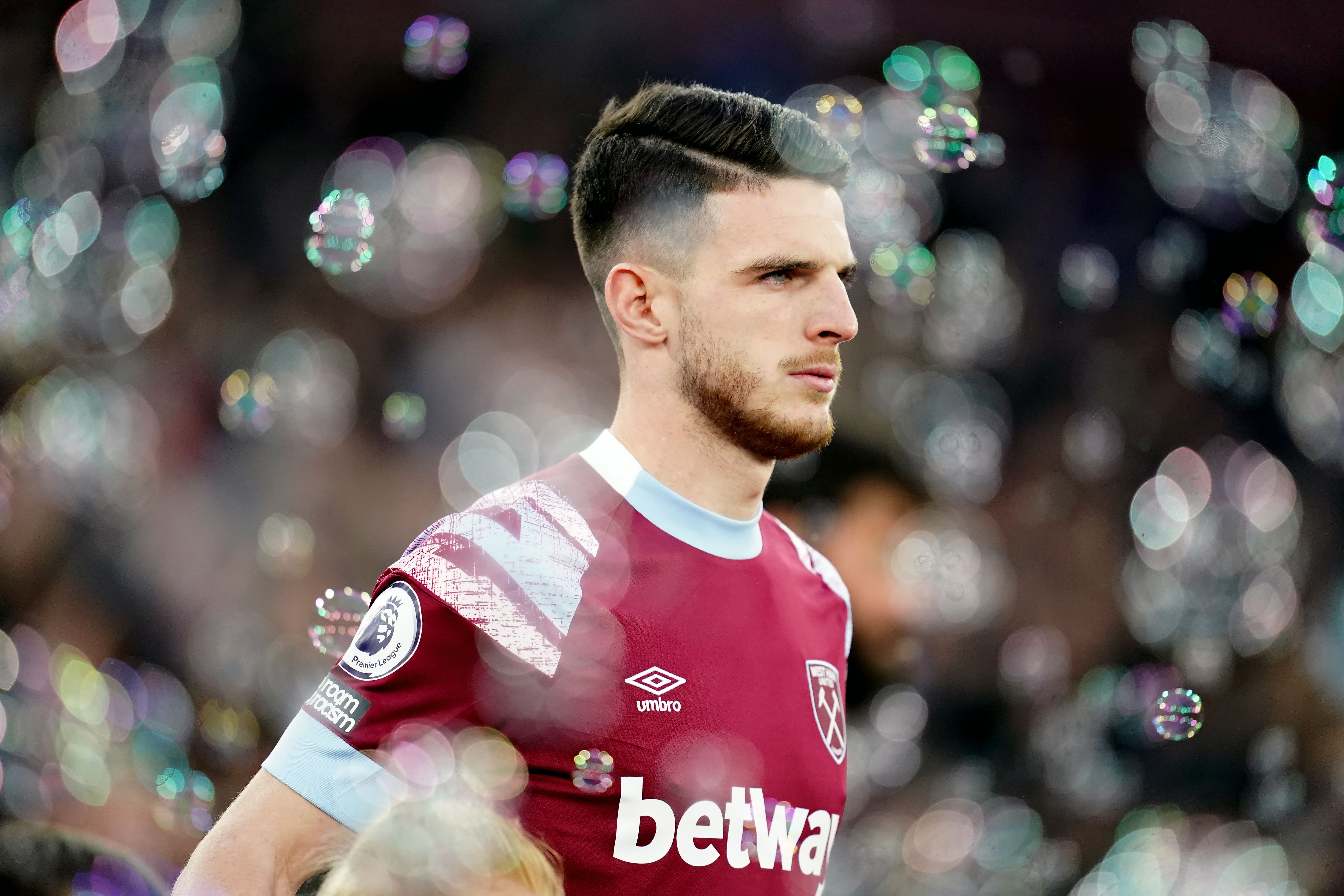 Declan Rice should be fit for West Ham following illness (Nick Potts/PA)