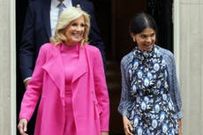 Jill Biden meets Sunak’s wife Akshata Murty at Downing Street