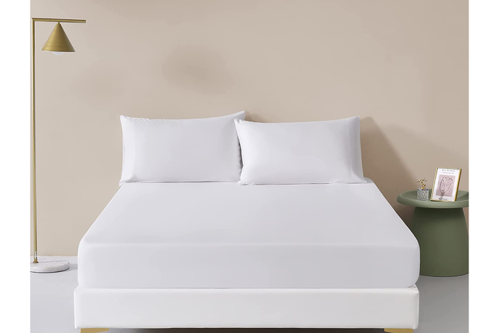 best bamboo sheet sets Simple & Opulence 100 per cent bamboo viscose fitted sheet