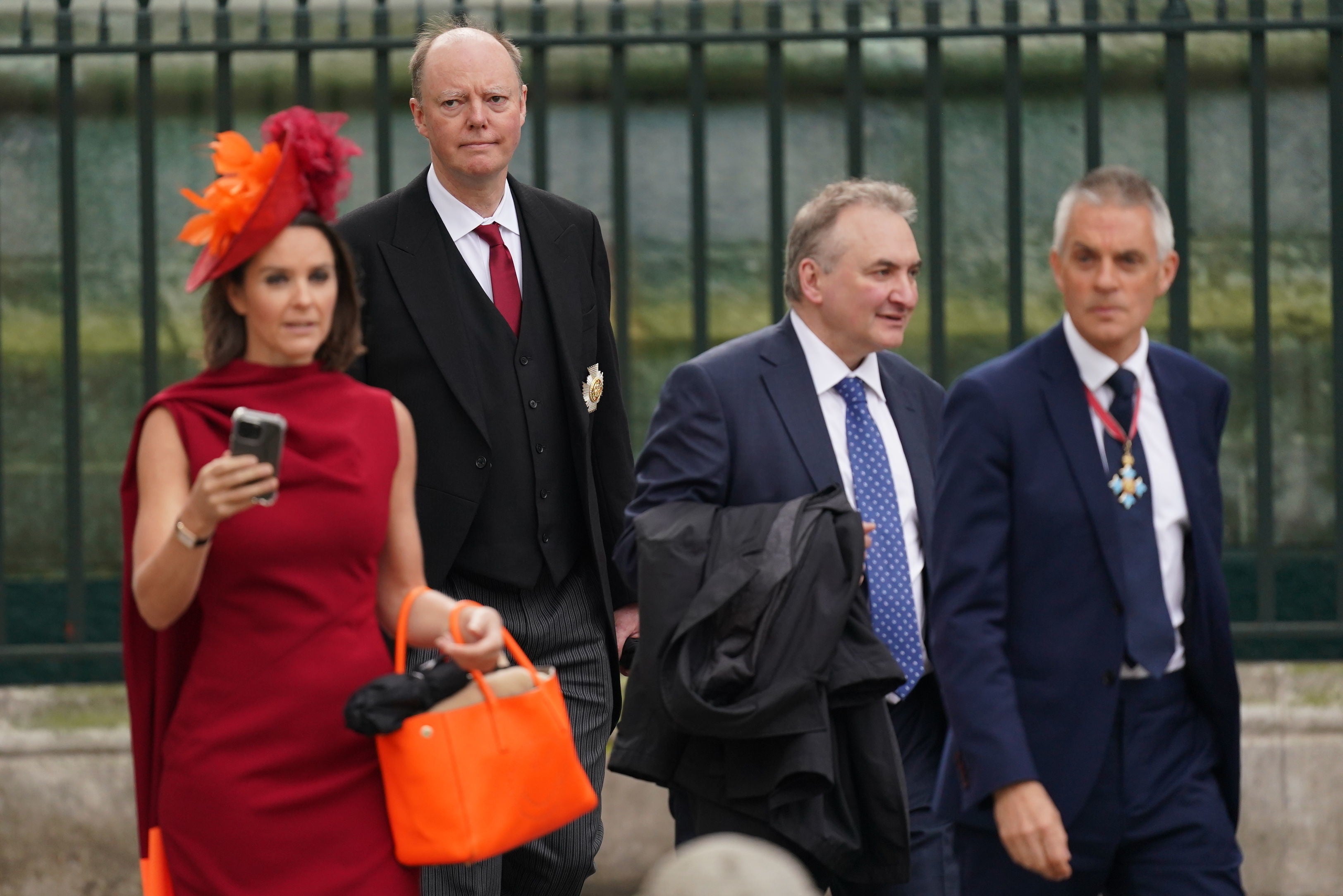 Professor Chris Whitty makes his way to Westminster Abbey