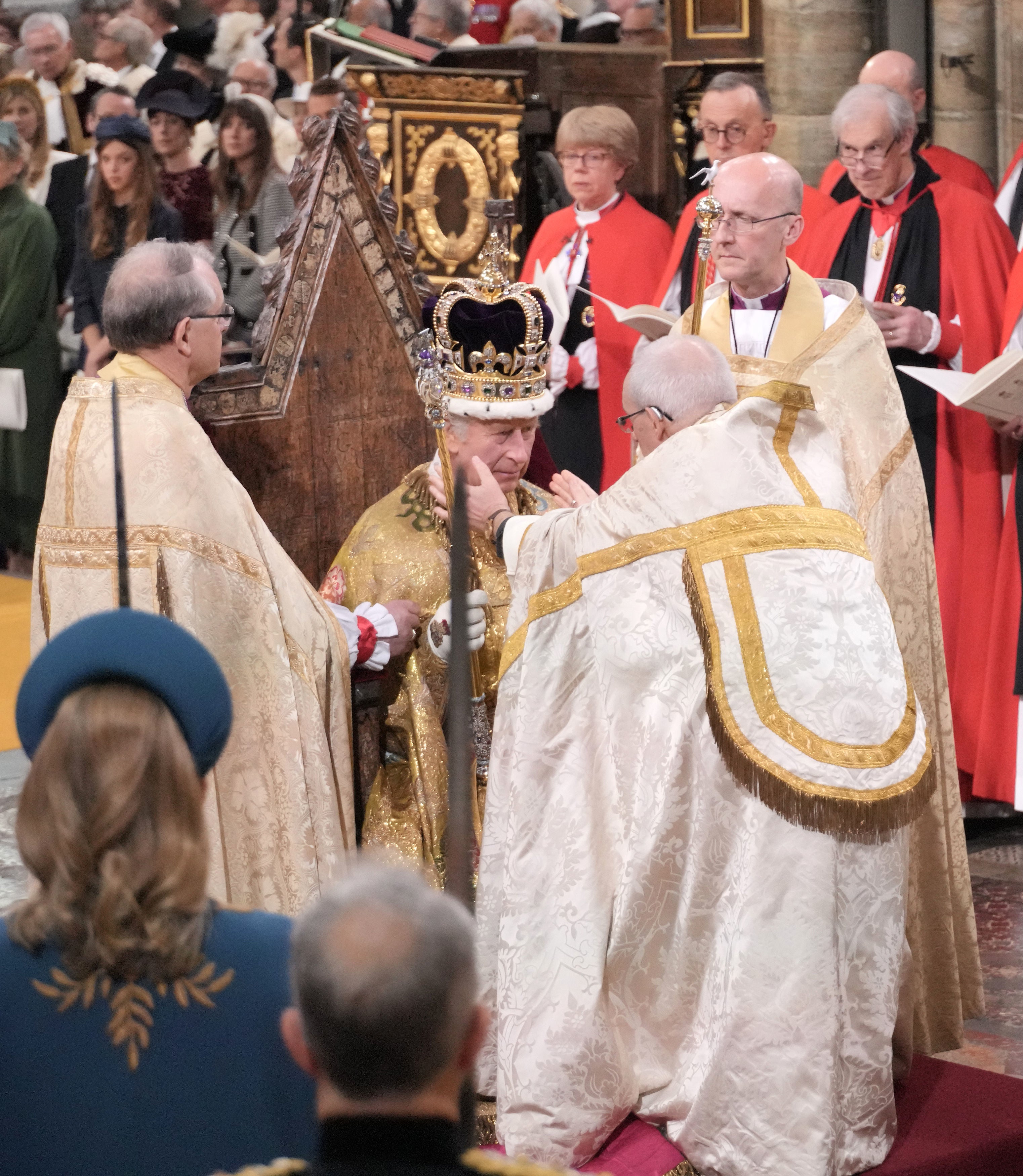 The King was crowned in a glittering ceremony at Westminster alongside Queen Camilla