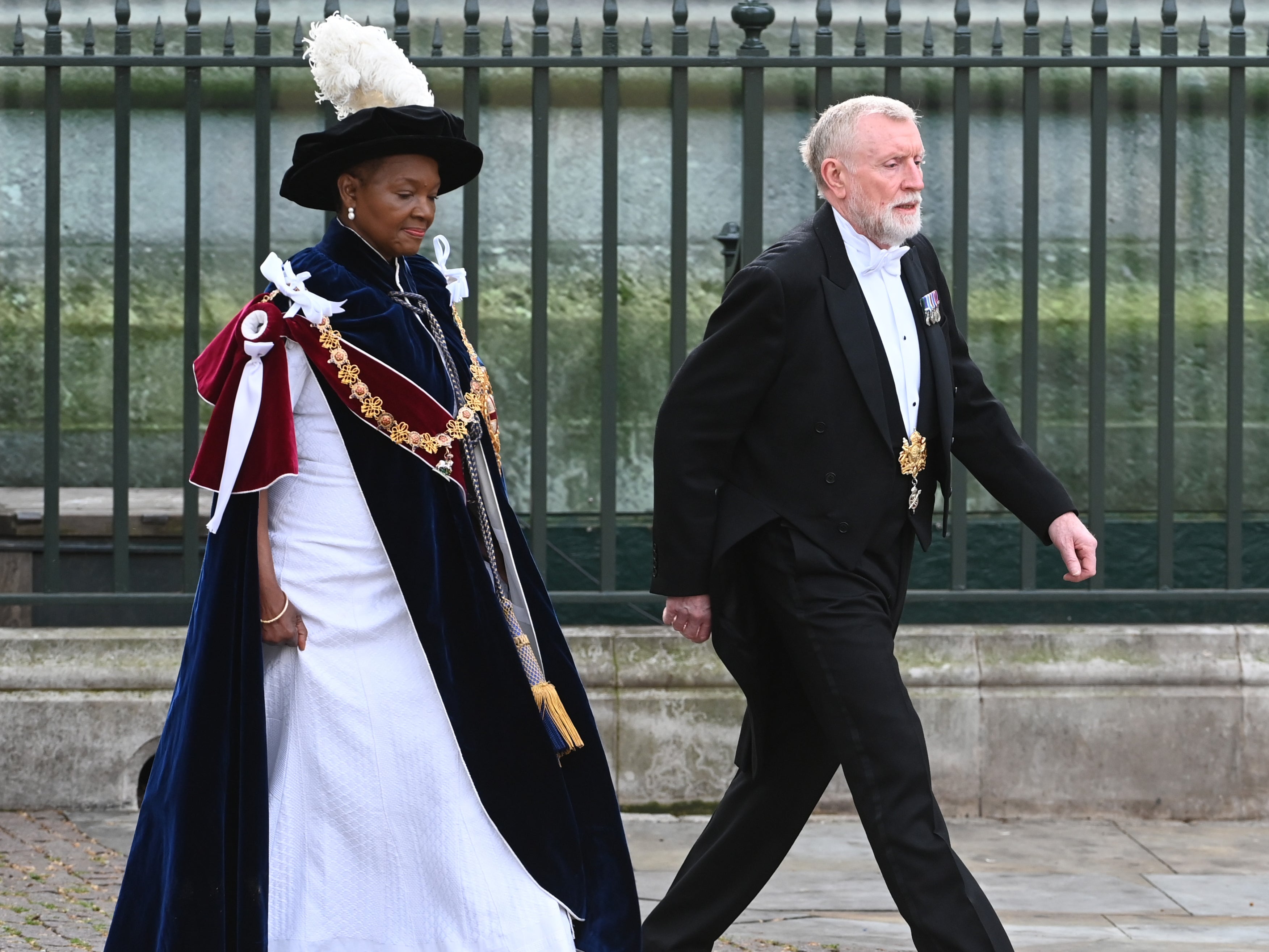 Baroness Amos arrives at the abbey