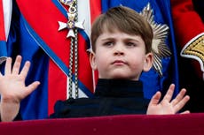 The adorable prince who reinvented the royal wave... how Louis stole the show again