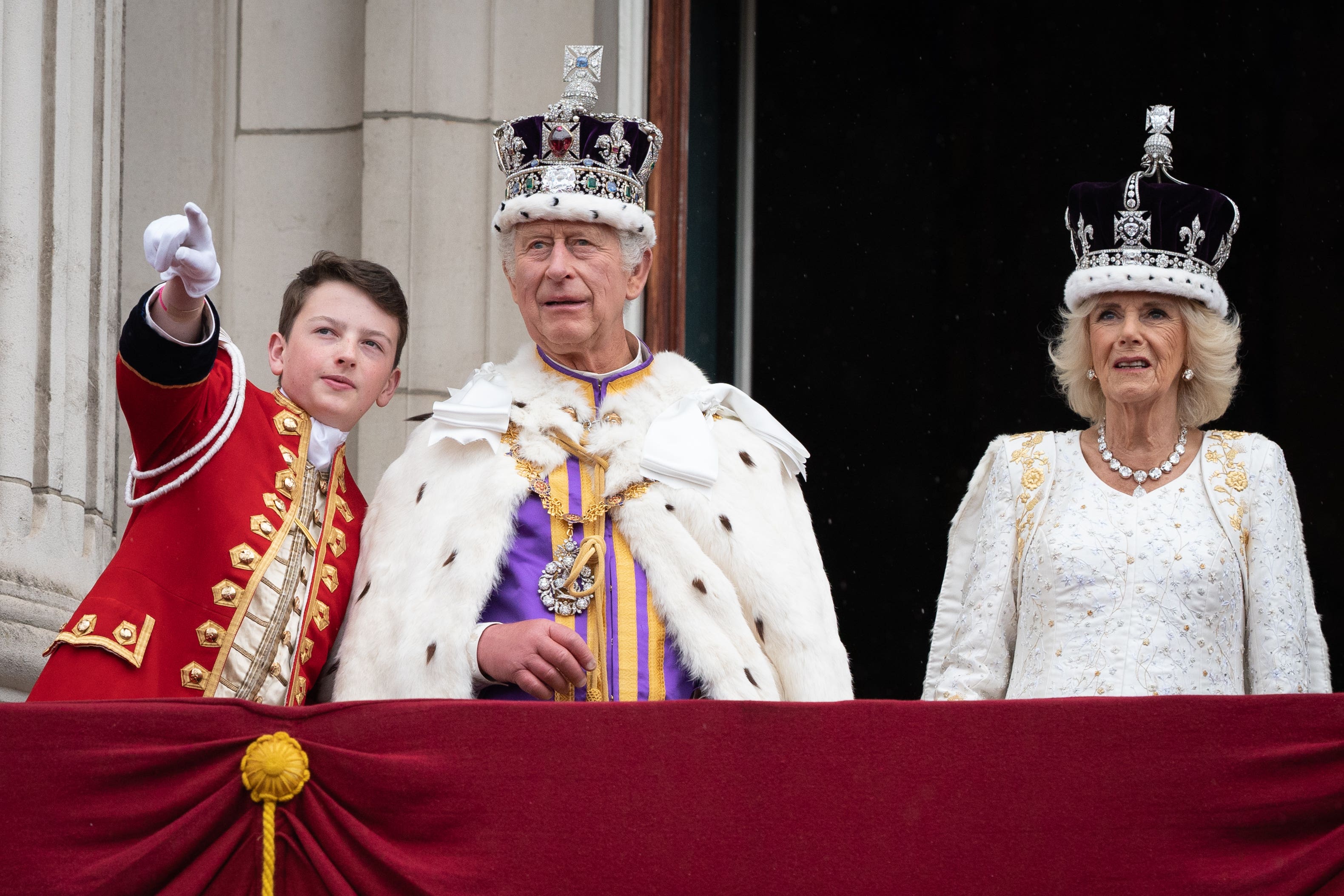 Cheers rang through the centre of Glasgow as hundreds of military personnel gathered for a special parade to mark the King’s coronation (Stefan Rousseau/PA)